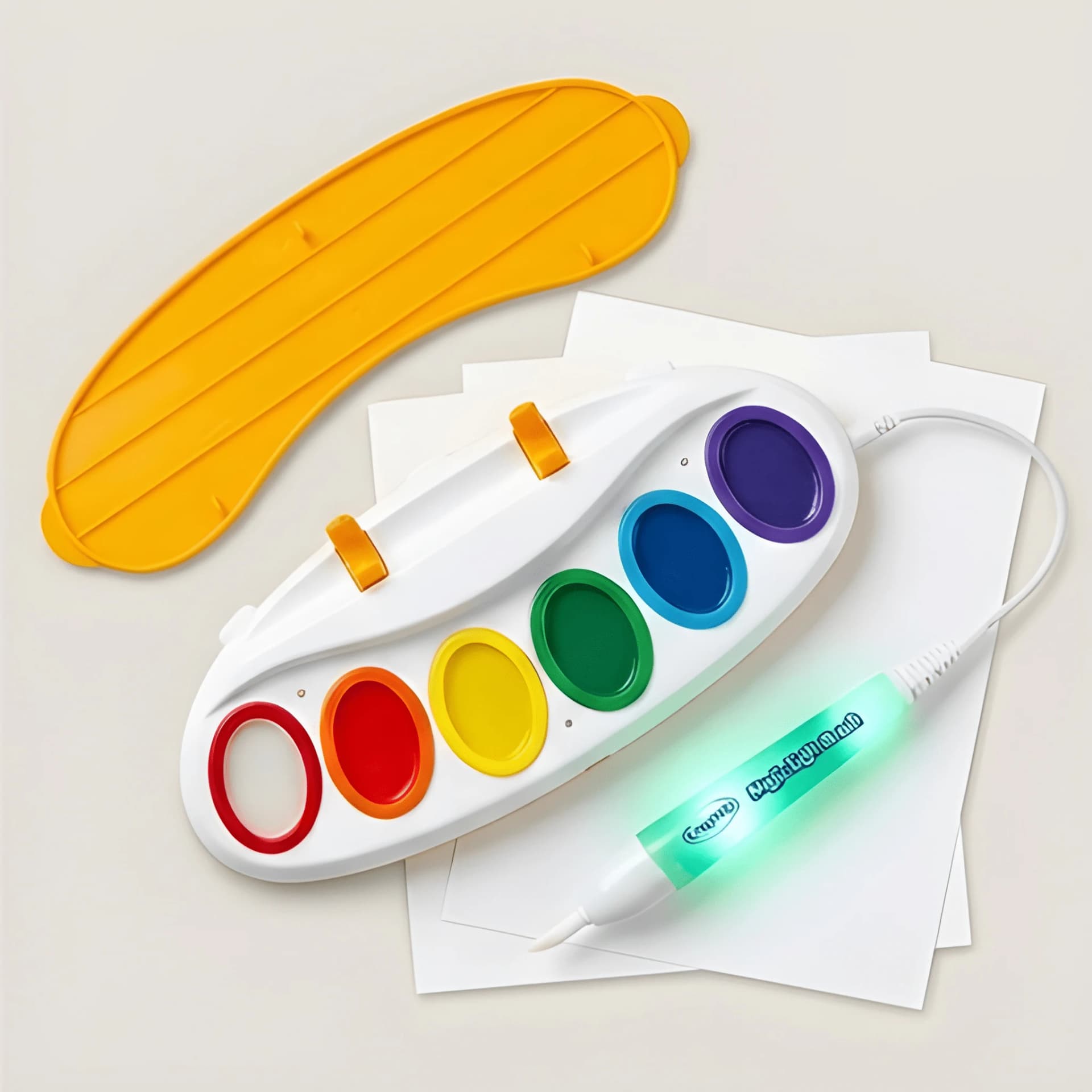 Magic Light Brush Painting Set for Kids – Mess Free Color Wonder Art Kit – mess free painting set