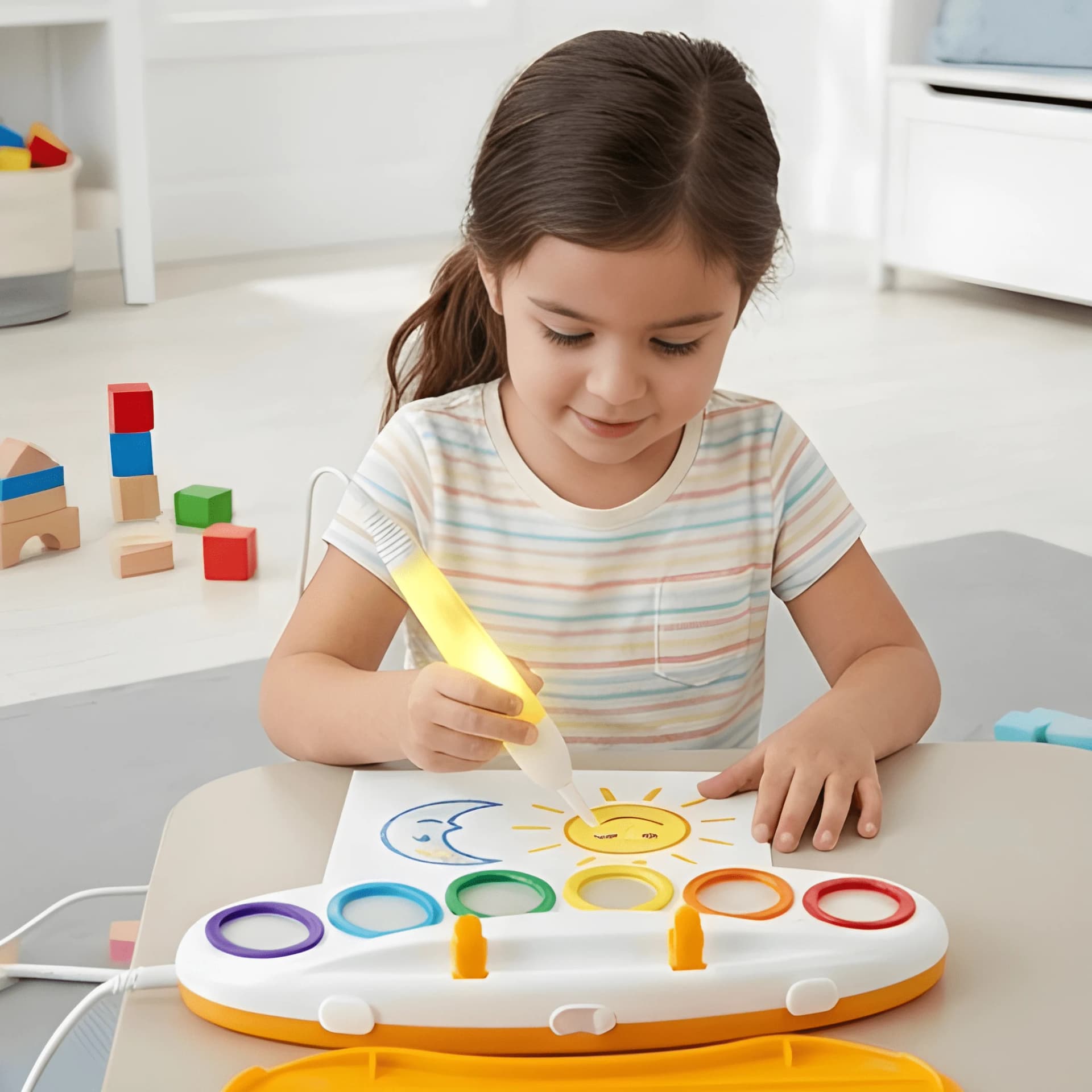 Magic Light Brush Painting Set for Kids – Mess Free Color Wonder Art Kit – view 3