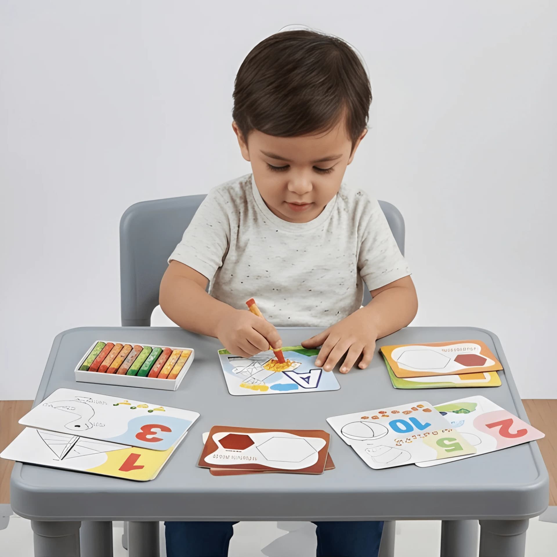 Reusable Activity Book for Kids – Colour, Wipe, Learn & Practice – colour and wipe book