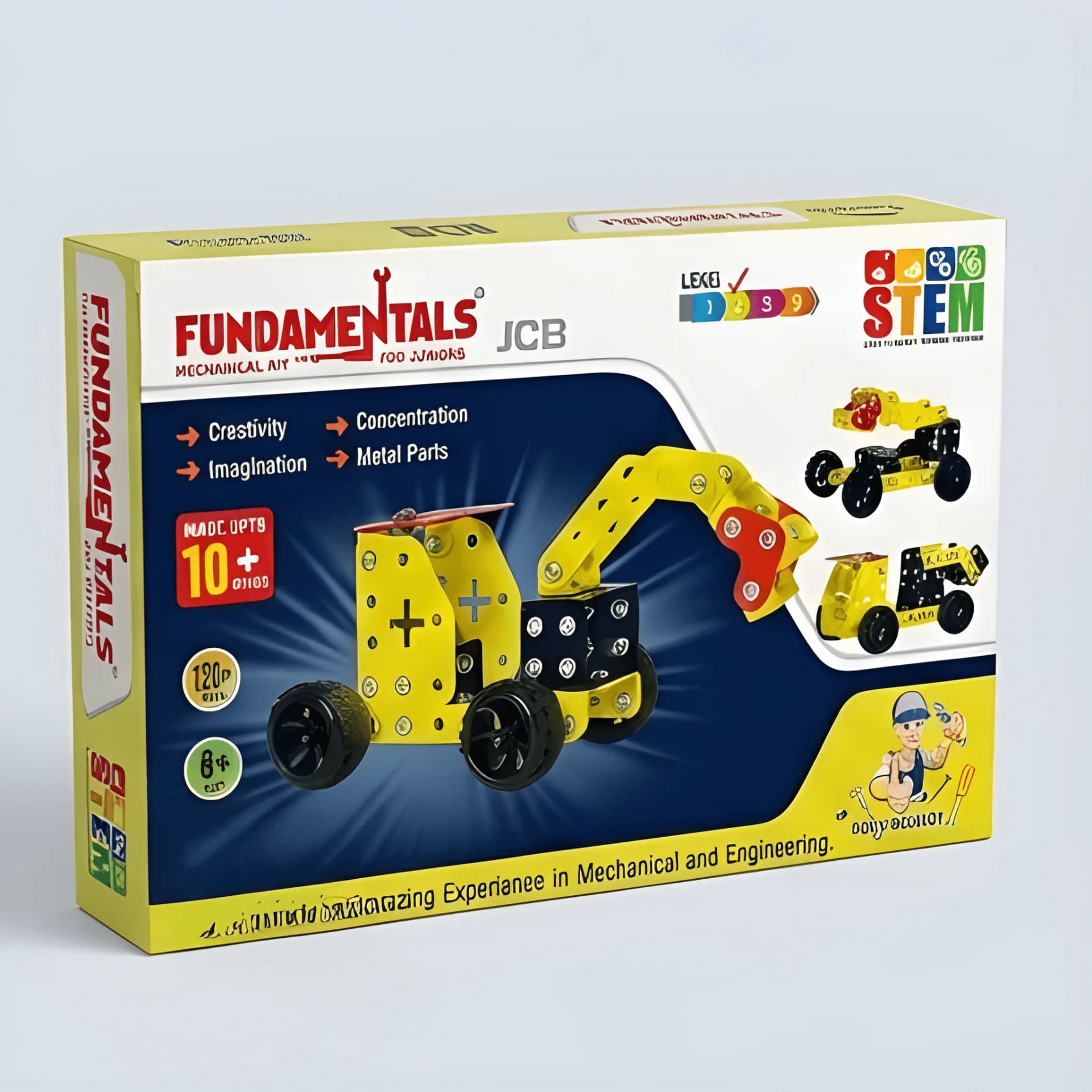 Build Crane & JCB – STEM Construction Building Kit for Kids