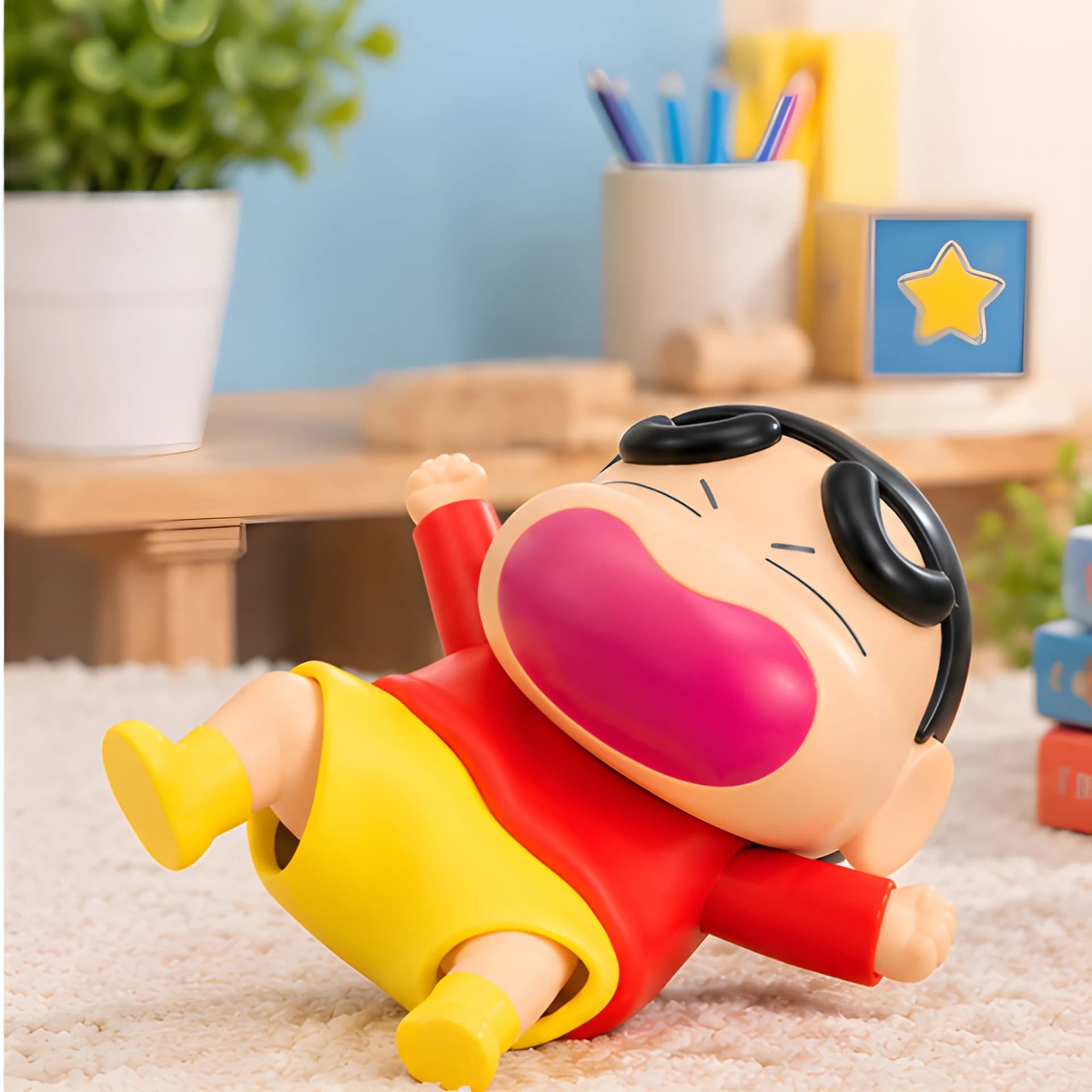 Shinchan Character Toy – Jumping Cartoon Figure for Kids – kids action figure