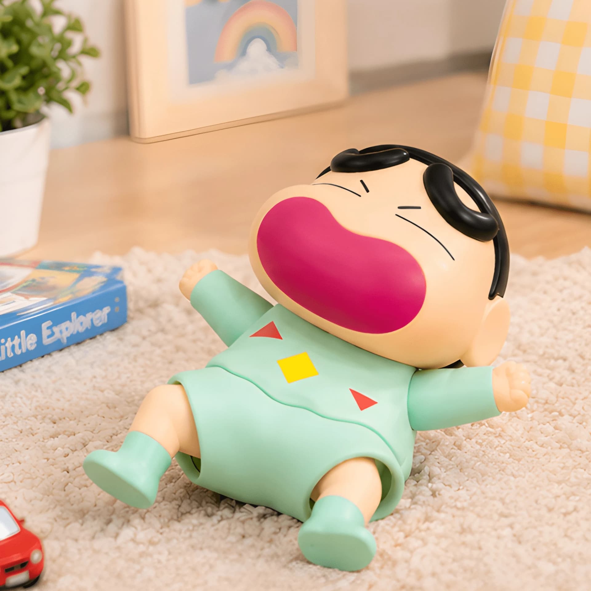 Shinchan Character Toy – Jumping Cartoon Figure for Kids – shinchan gift for kids