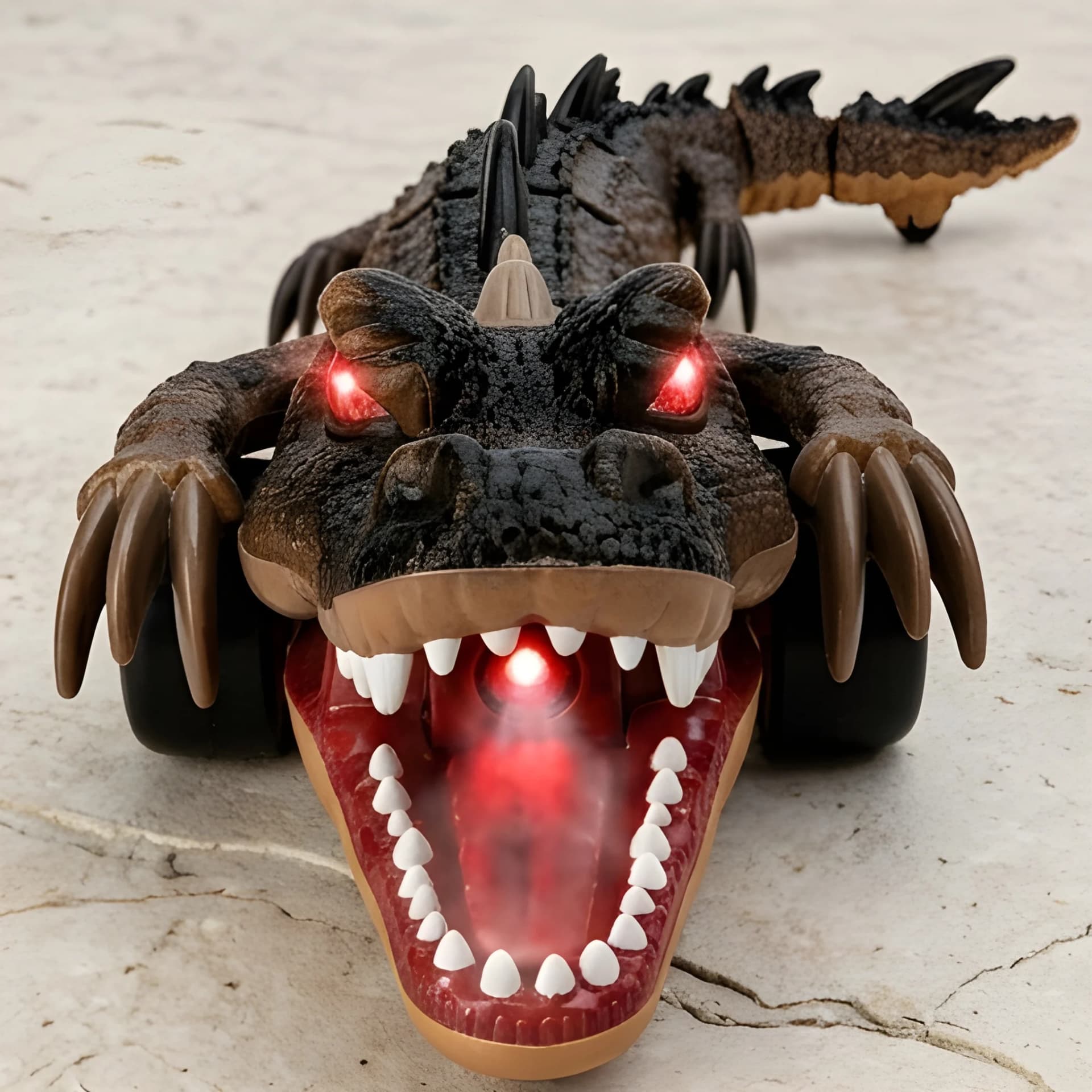 Remote Control Crocodile Toy – Smoke Spray & LED Light – rc crocodile toy