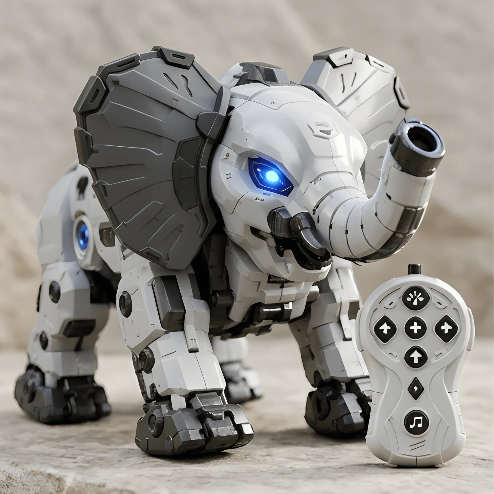 Remote Control Elephant Toy – Water Spray & LED Lights