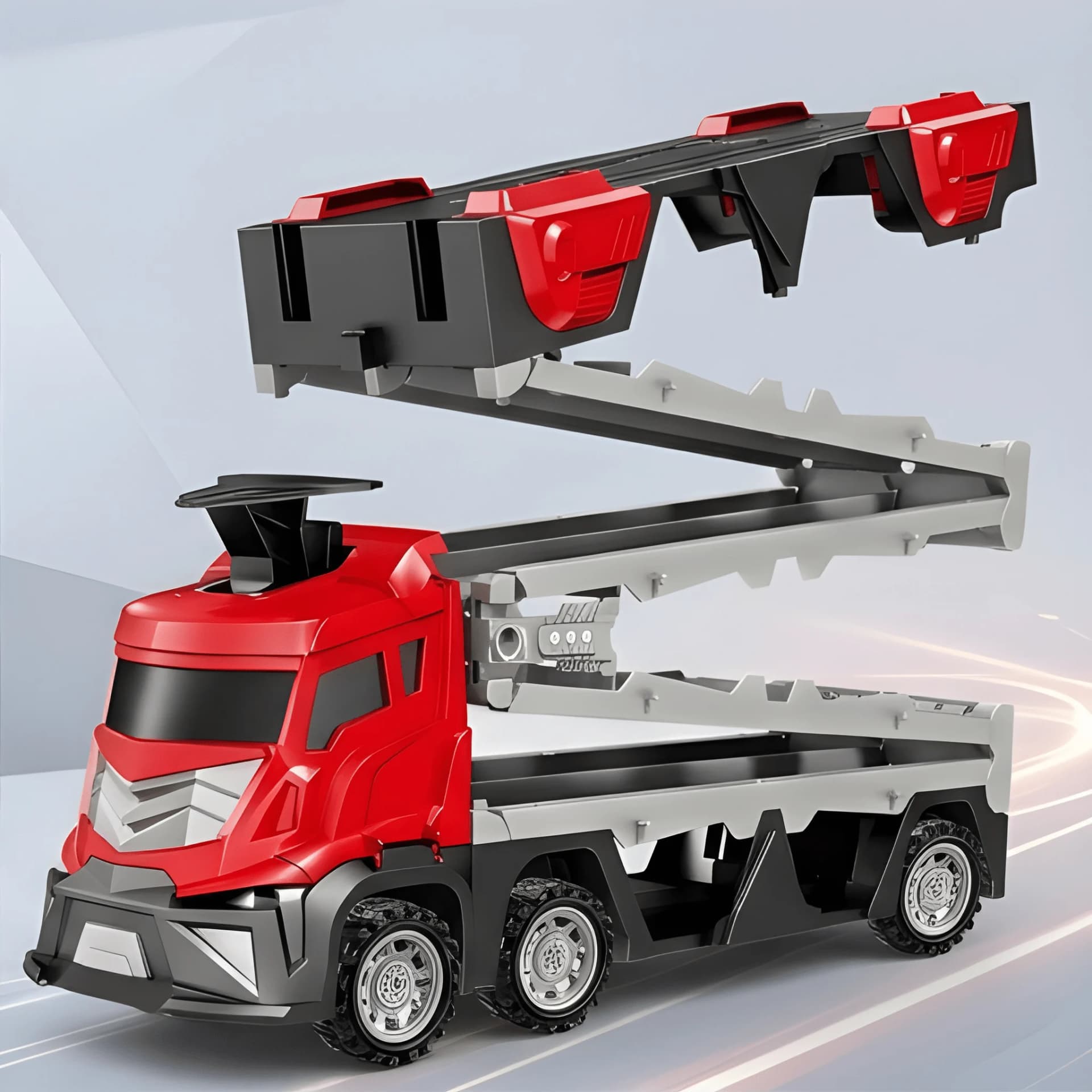Die Cast Truck with 12 Mini Cars – Metal Toy Vehicle Set