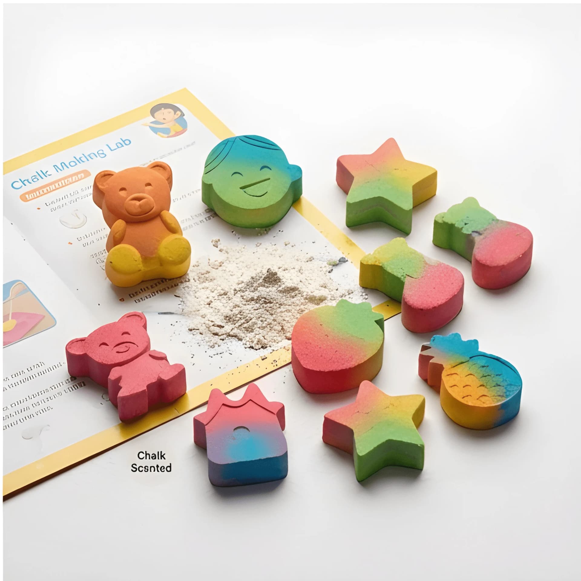 DIY Chalk Making Kit for Kids – STEM Learning Activity Set – hands on learning toy