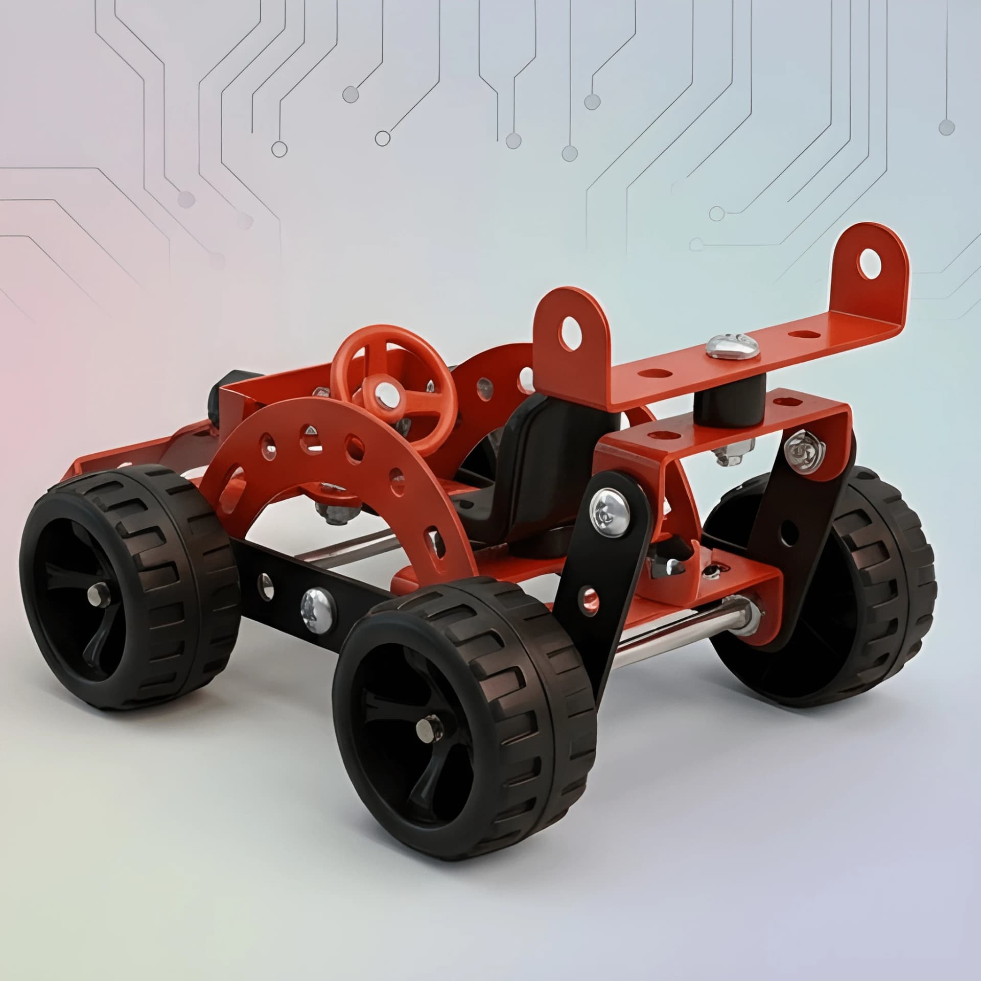 Build Your Own Car Kit – Metal Parts STEM Toy – metal car building kit