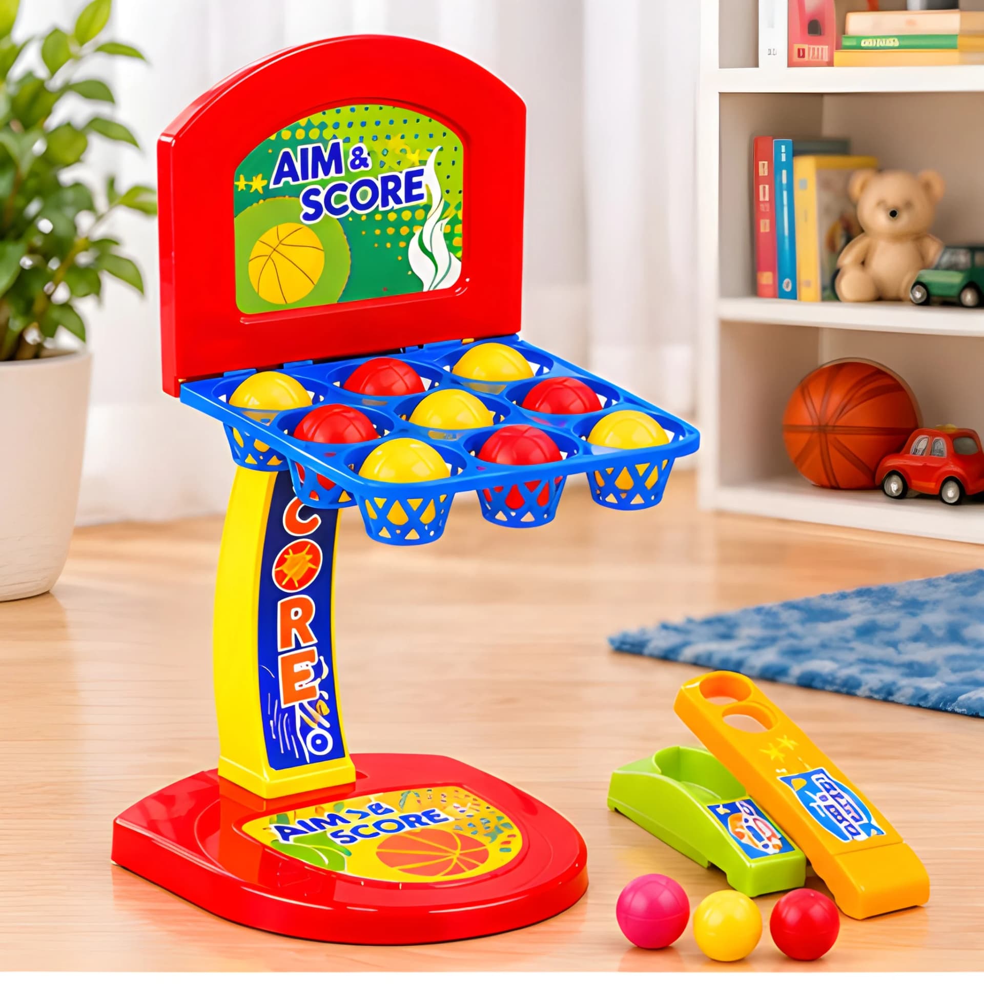 Mini Basketball Shooting Game – Aim & Score Tabletop Toy for Kids – view 2