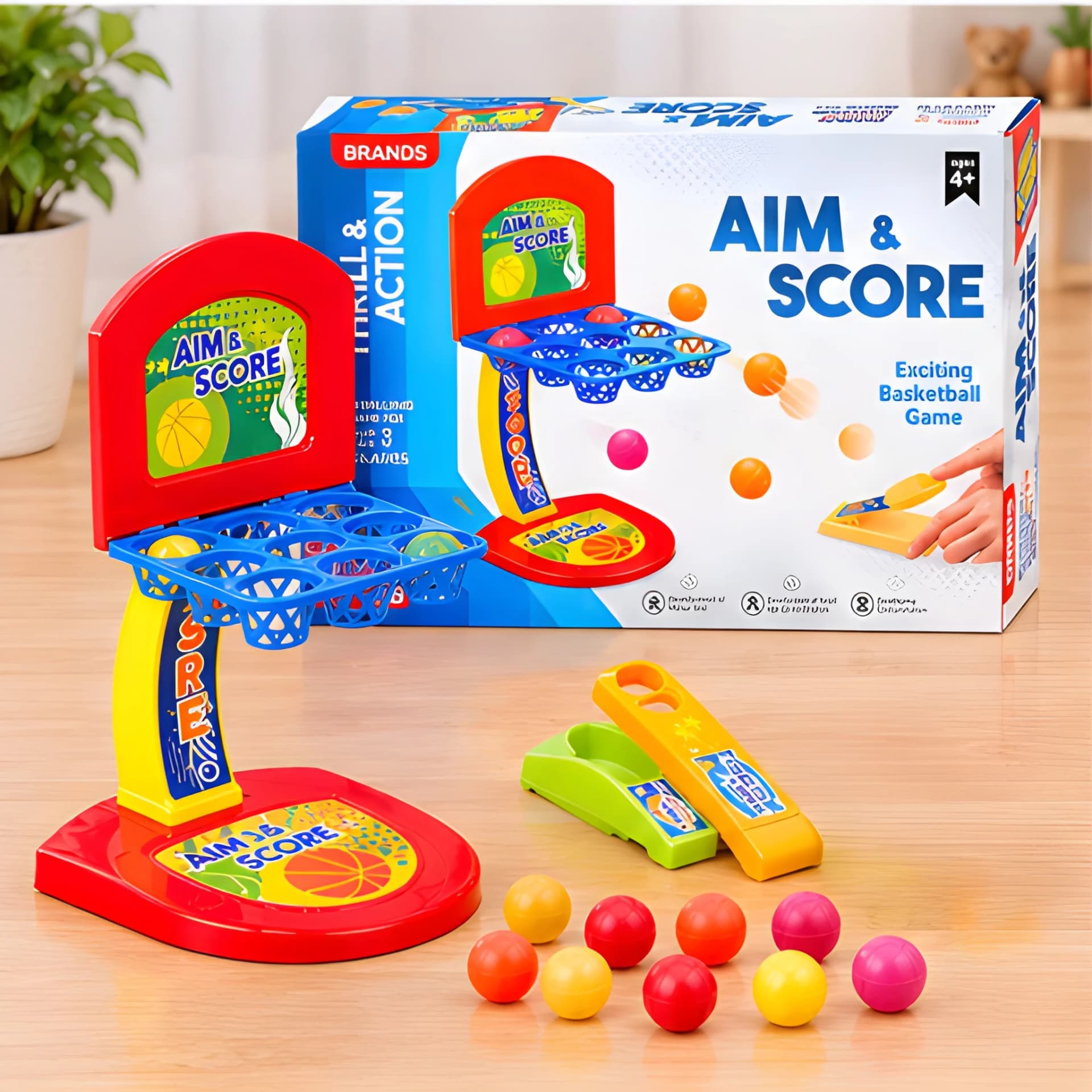 Mini Basketball Shooting Game – Aim & Score Tabletop Toy for Kids – tabletop basketball toy