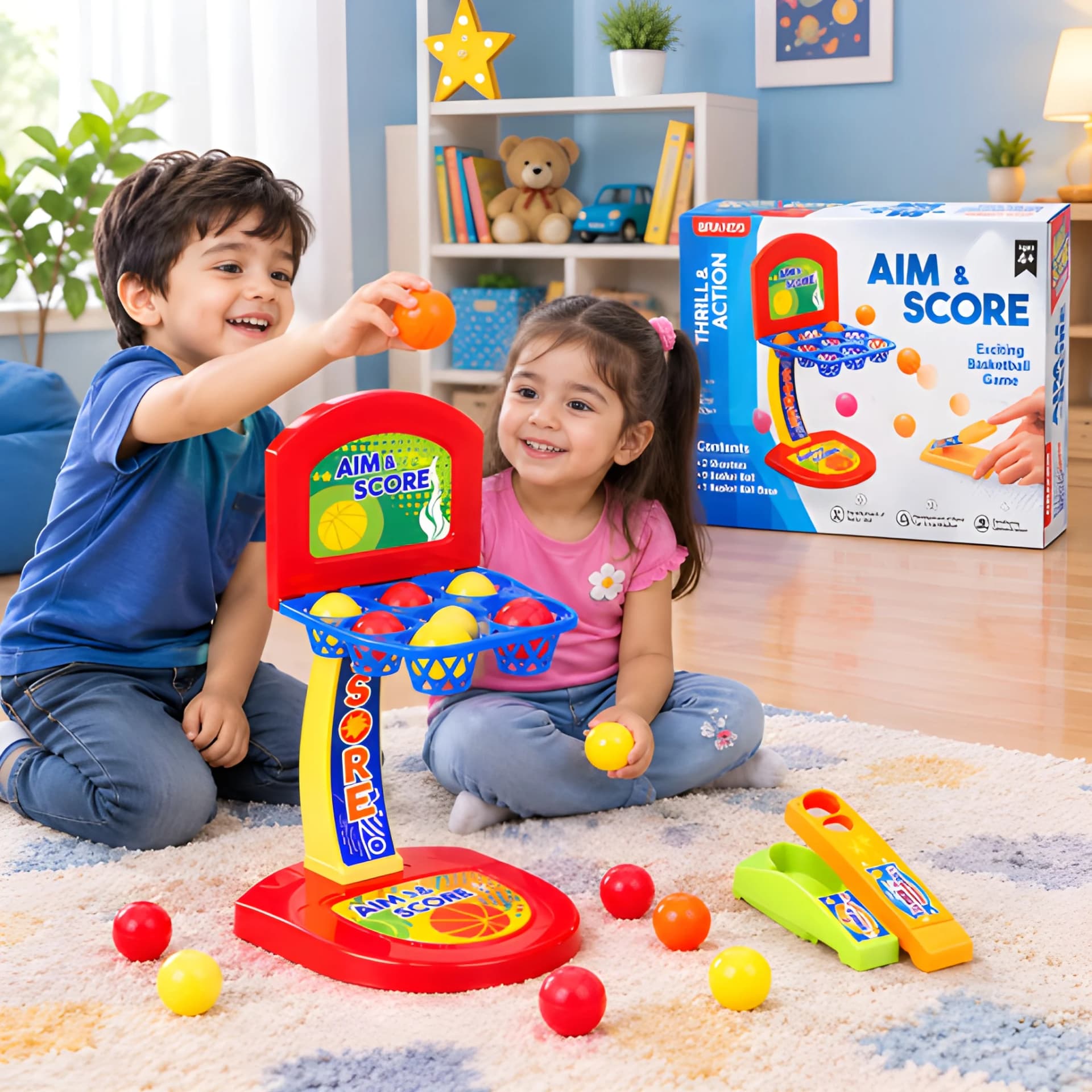 Mini Basketball Shooting Game – Aim & Score Tabletop Toy for Kids – basketball toy for kids