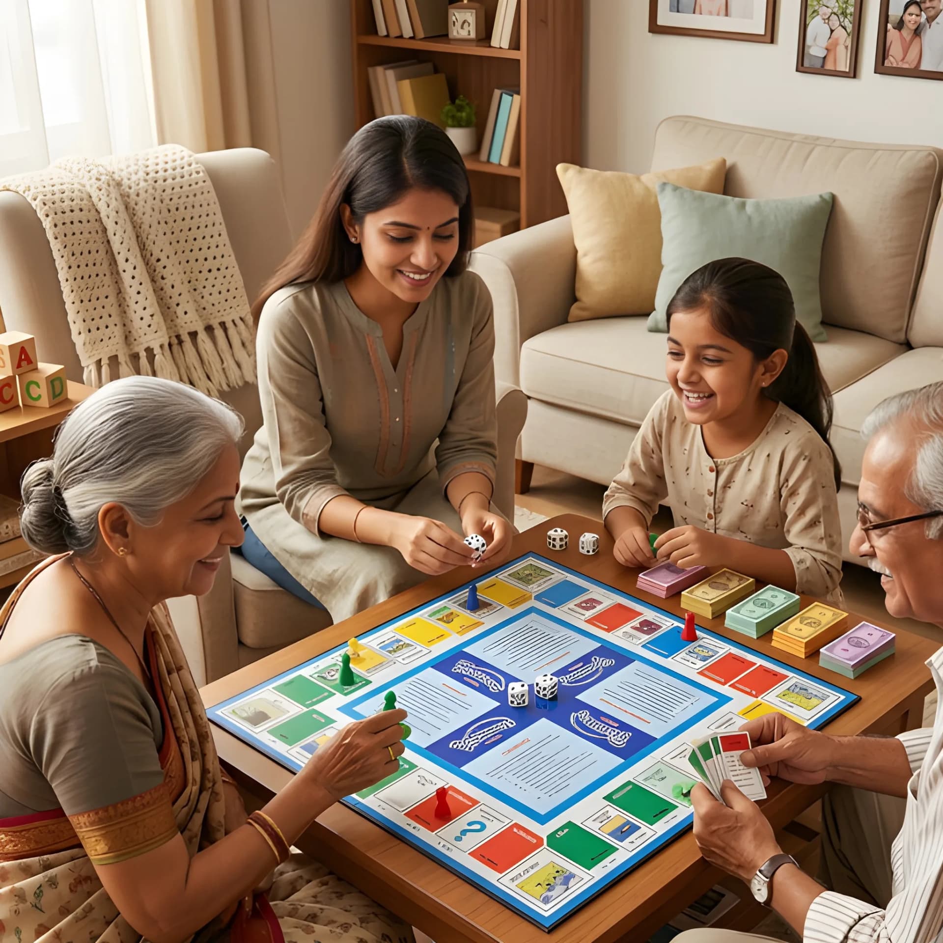 Business Board Game India – Family Money & Property Trading Game – family indoor game