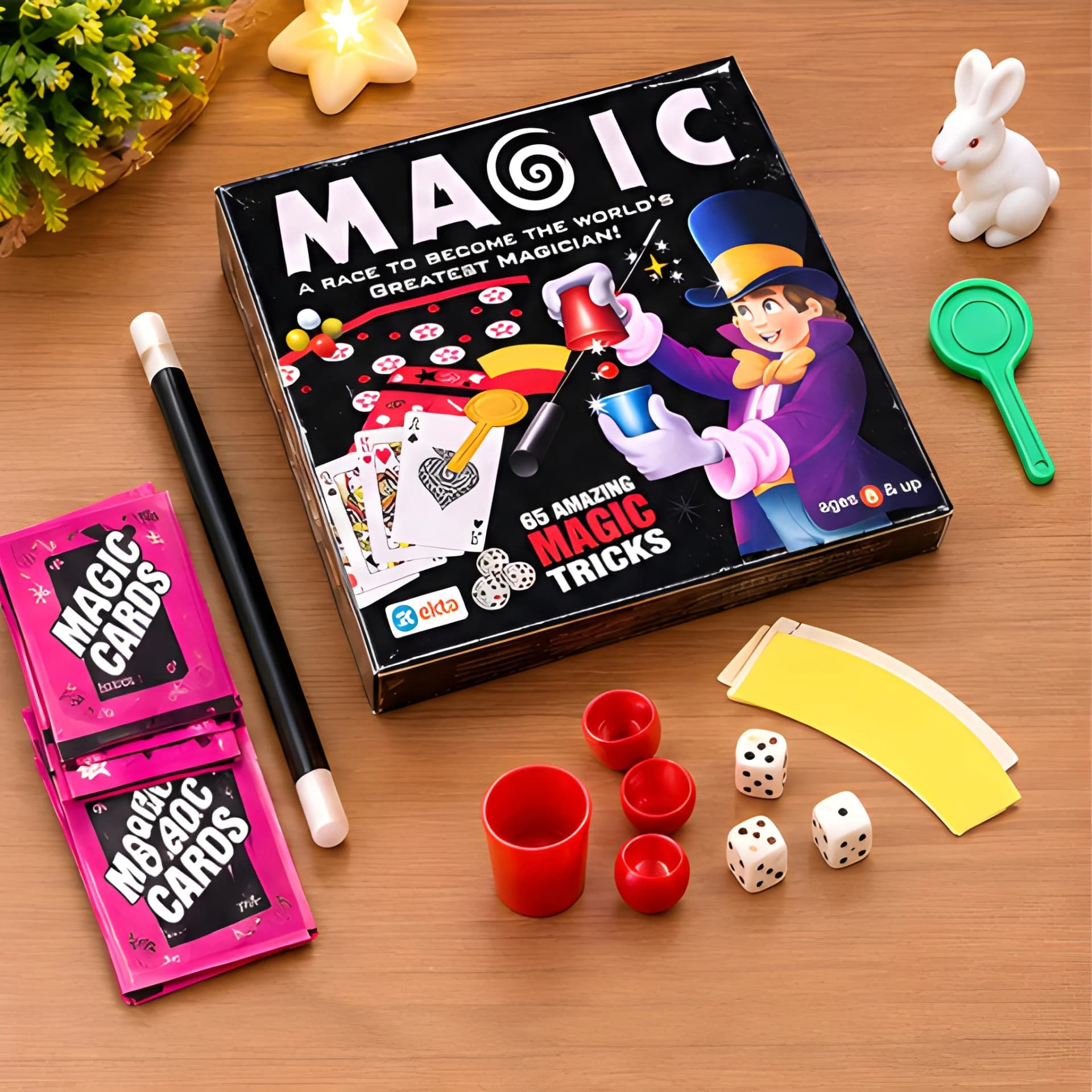 Magic Tricks Set for Kids – 65 Amazing Magic Tricks Kit