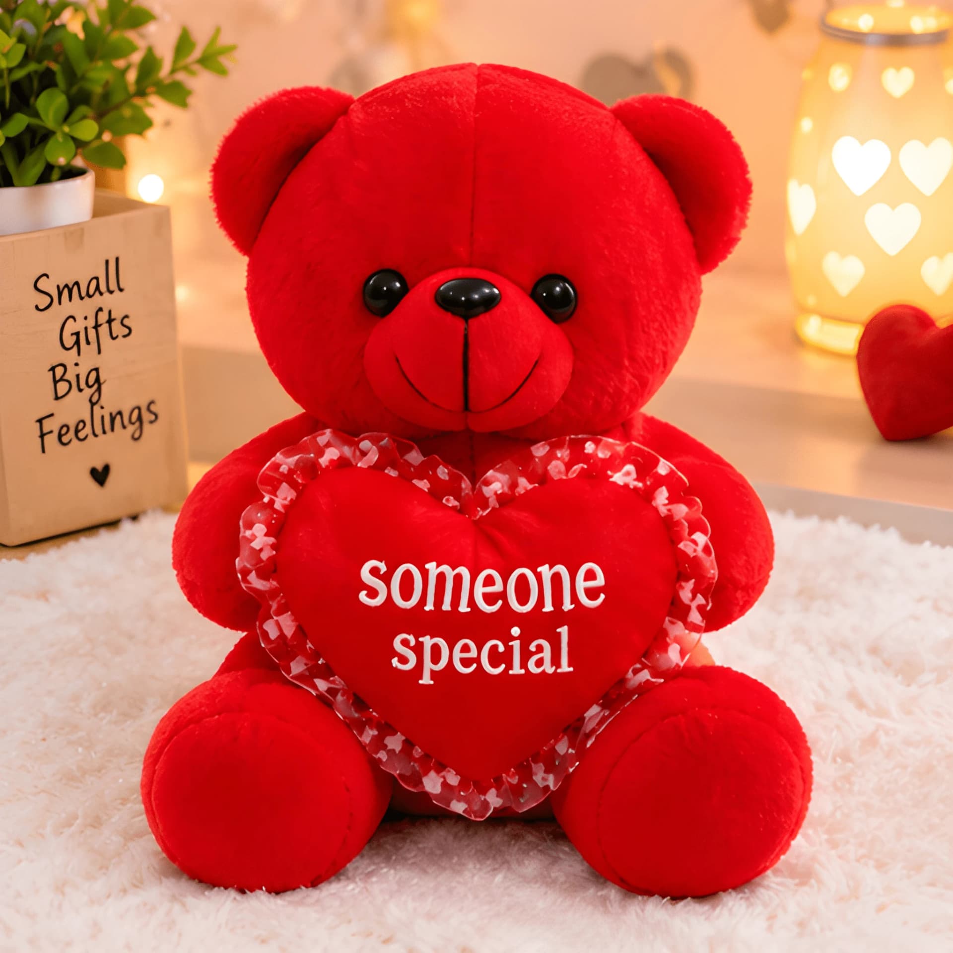 Heart Teddy Bear Soft Toy 18cm | Cute Plush Gift for Kids – baby soft toys teddy