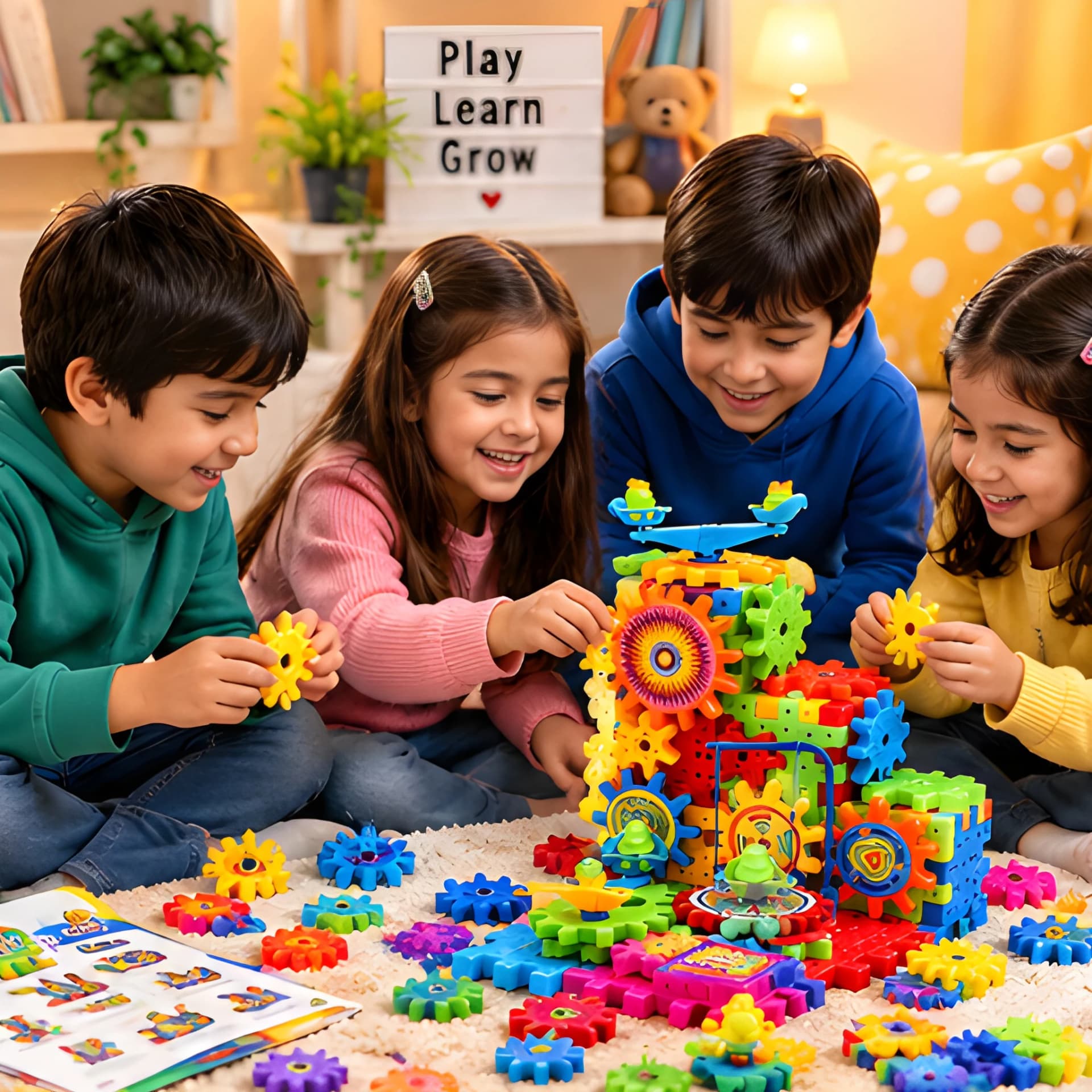 Gears & Building Blocks Toy – Creative Learning Toy for Kids – view 4