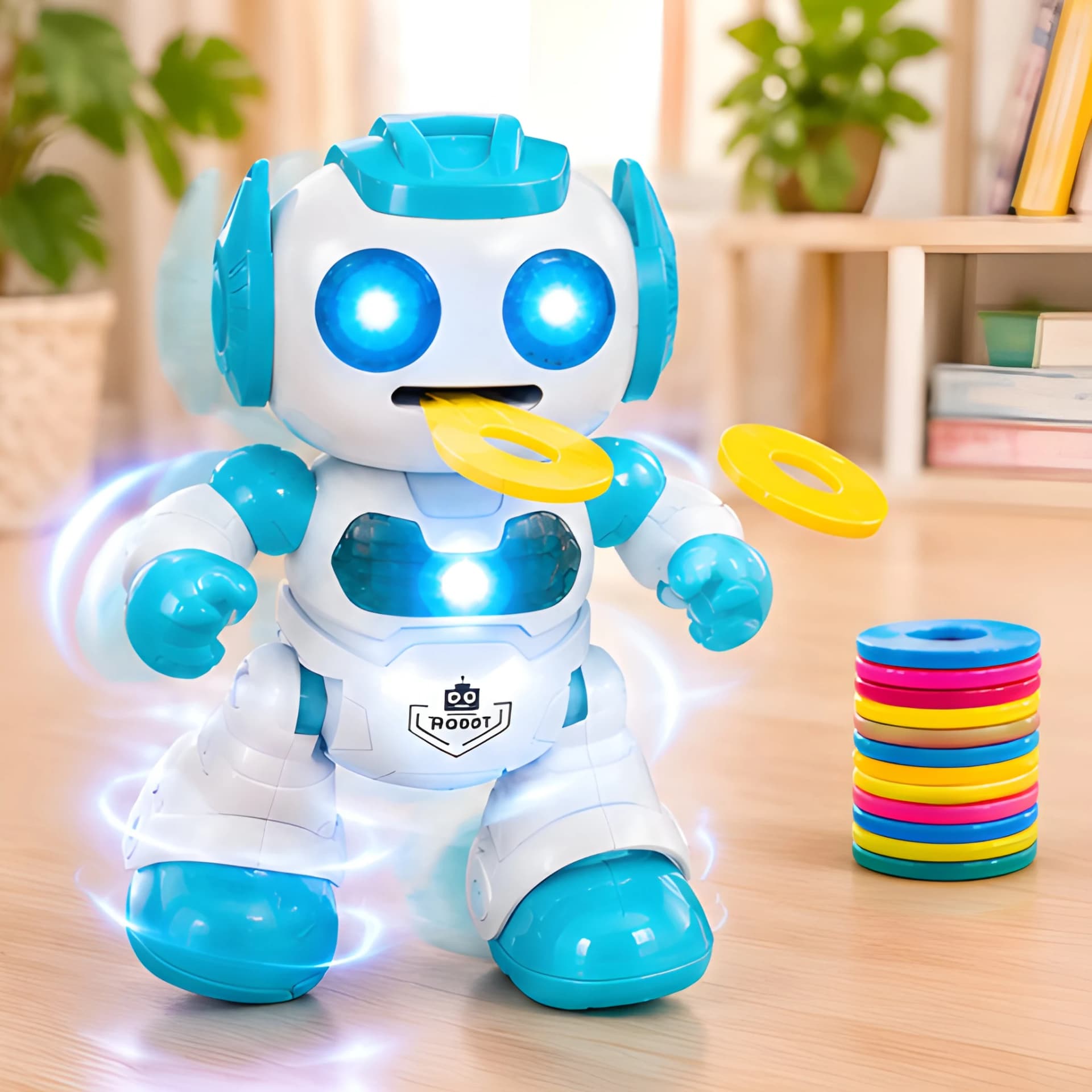 Robot Toy for Kids – Remote Control Robot with Launching Disc
