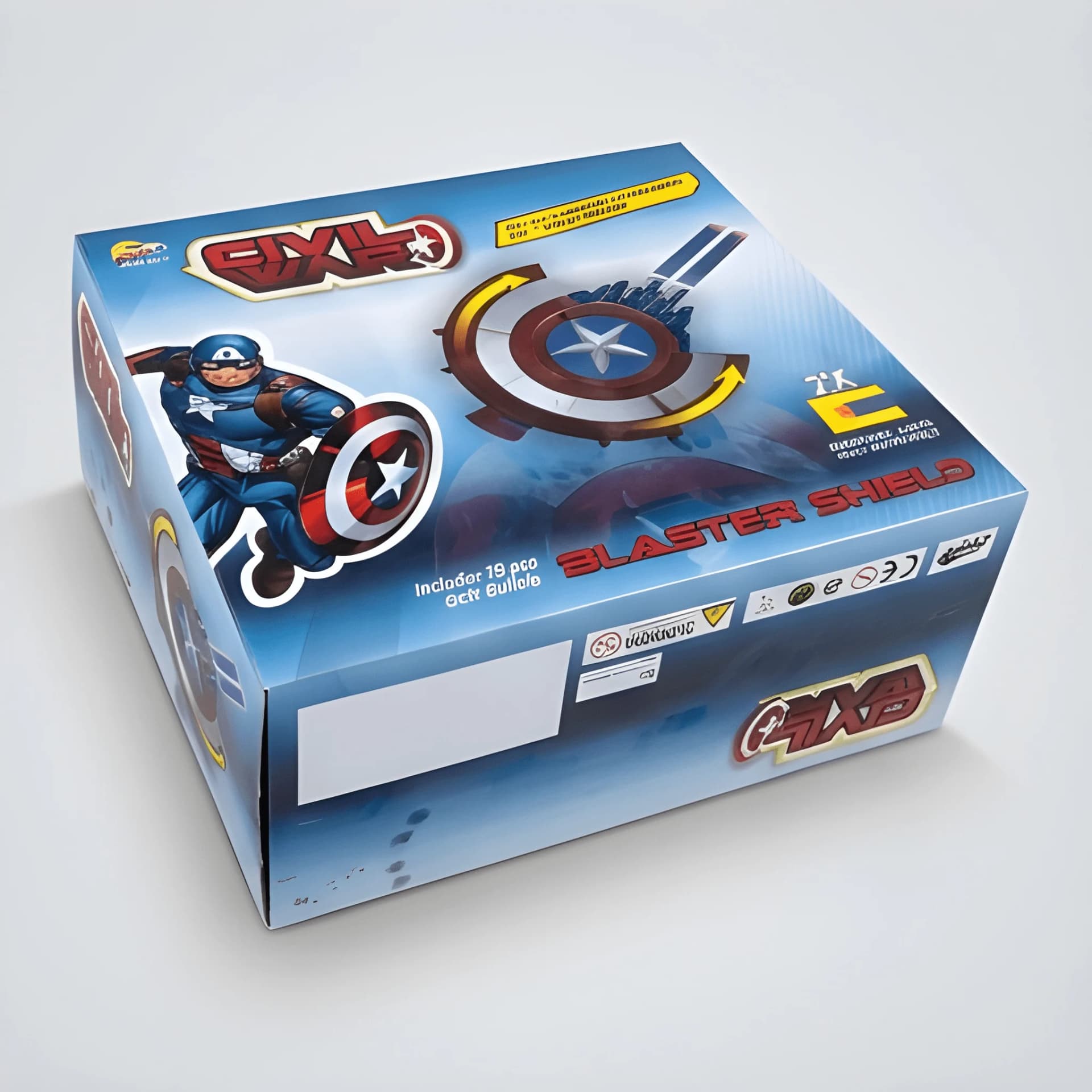 Shield Blaster Toy for Kids | Superhero Shield Shooter Gun with Foam Dart Blaster & Soft Bullets