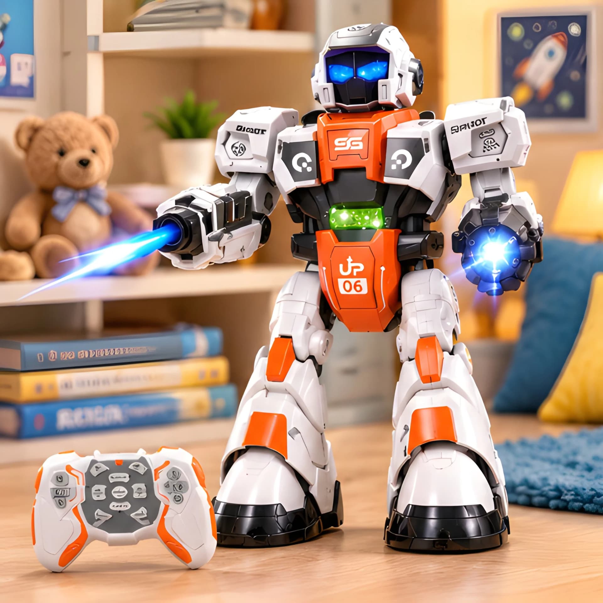 Intelligent Remote Control Robot Toy with Light & Spray
