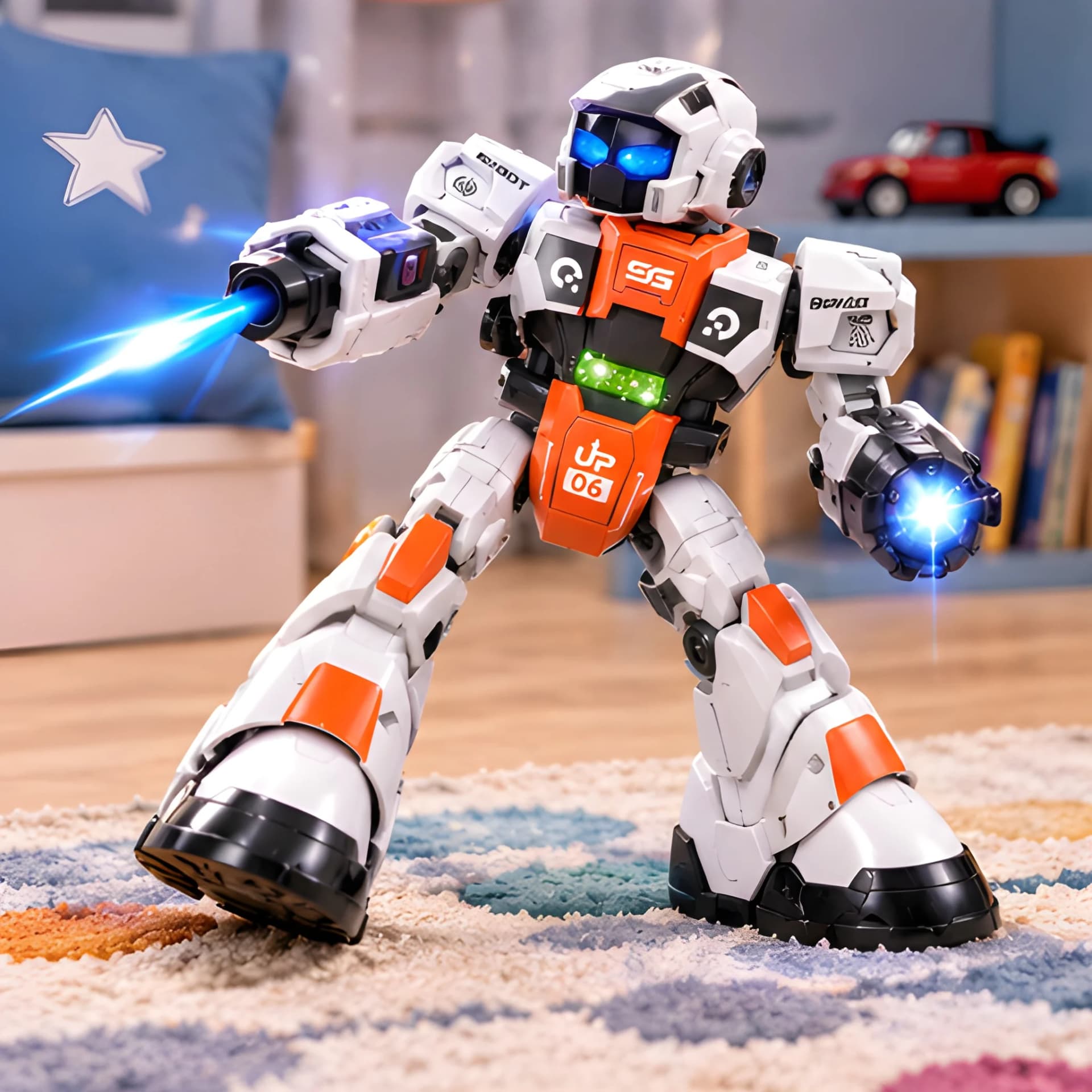 Intelligent Remote Control Robot Toy with Light & Spray – multi function robot toy