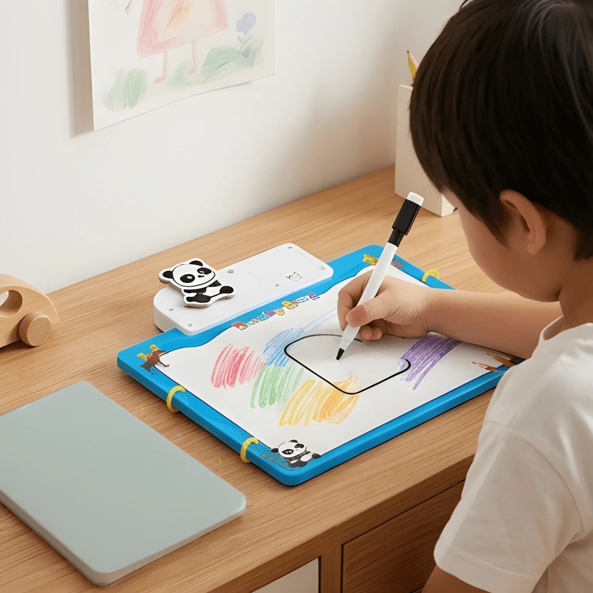 Animal Learning Book Toy for Kids with Sound & Drawing Board – talking learning book