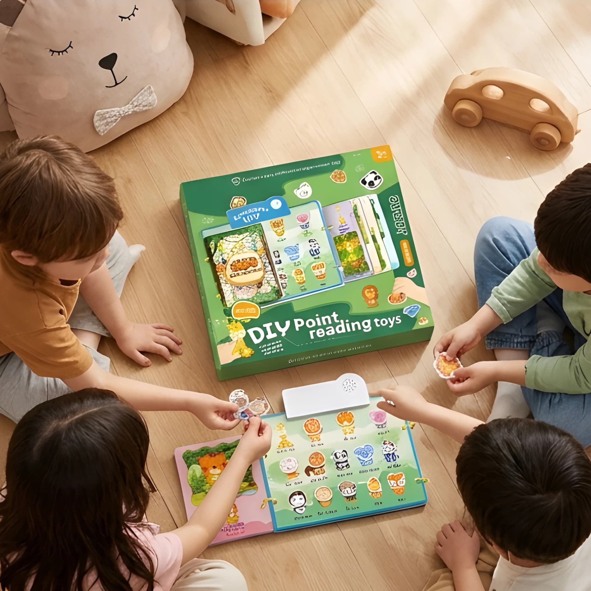 Animal Learning Book Toy for Kids with Sound & Drawing Board – educational toy for kids