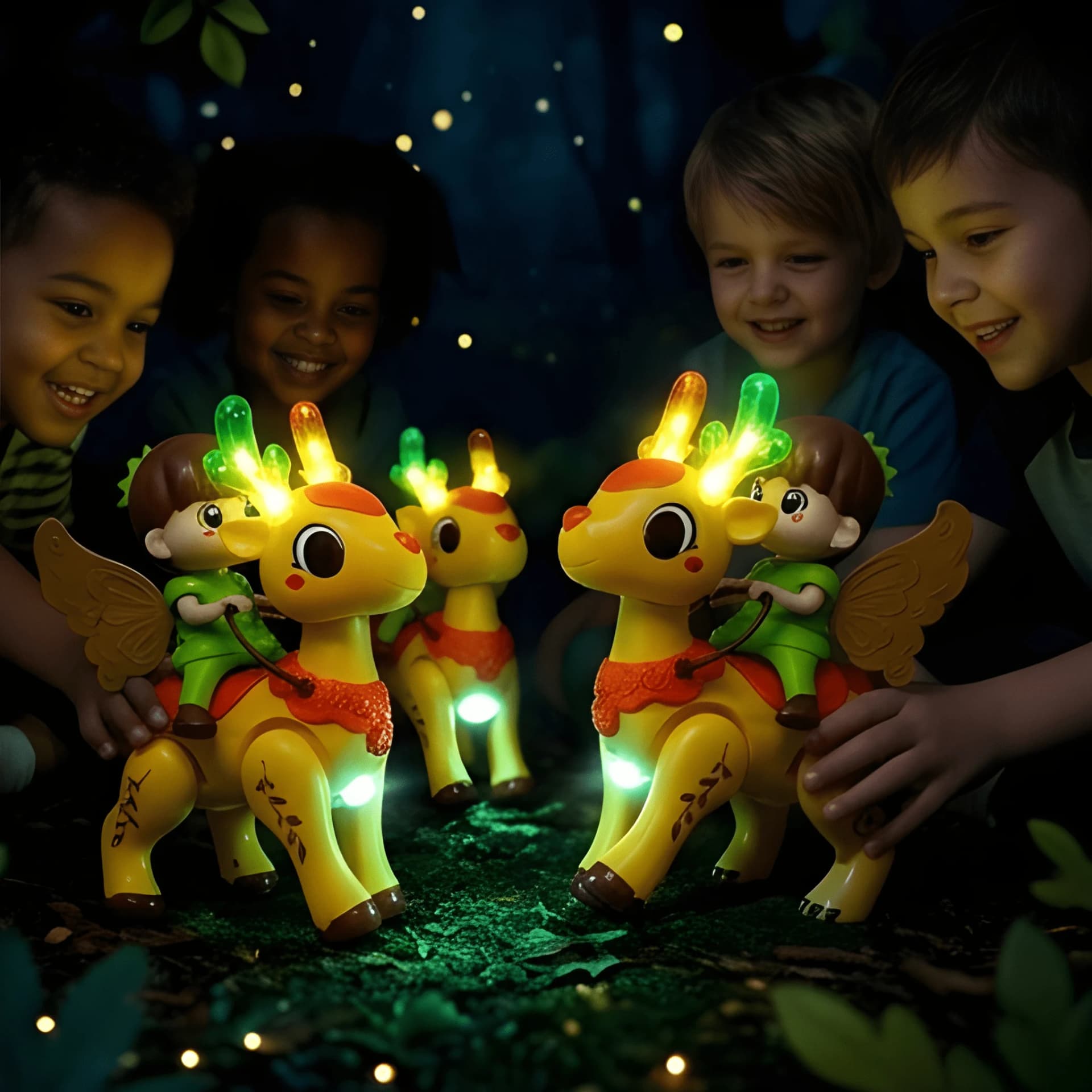 Musical Deer Walking Toy for Kids with Lights & Sound – deer toy with lights