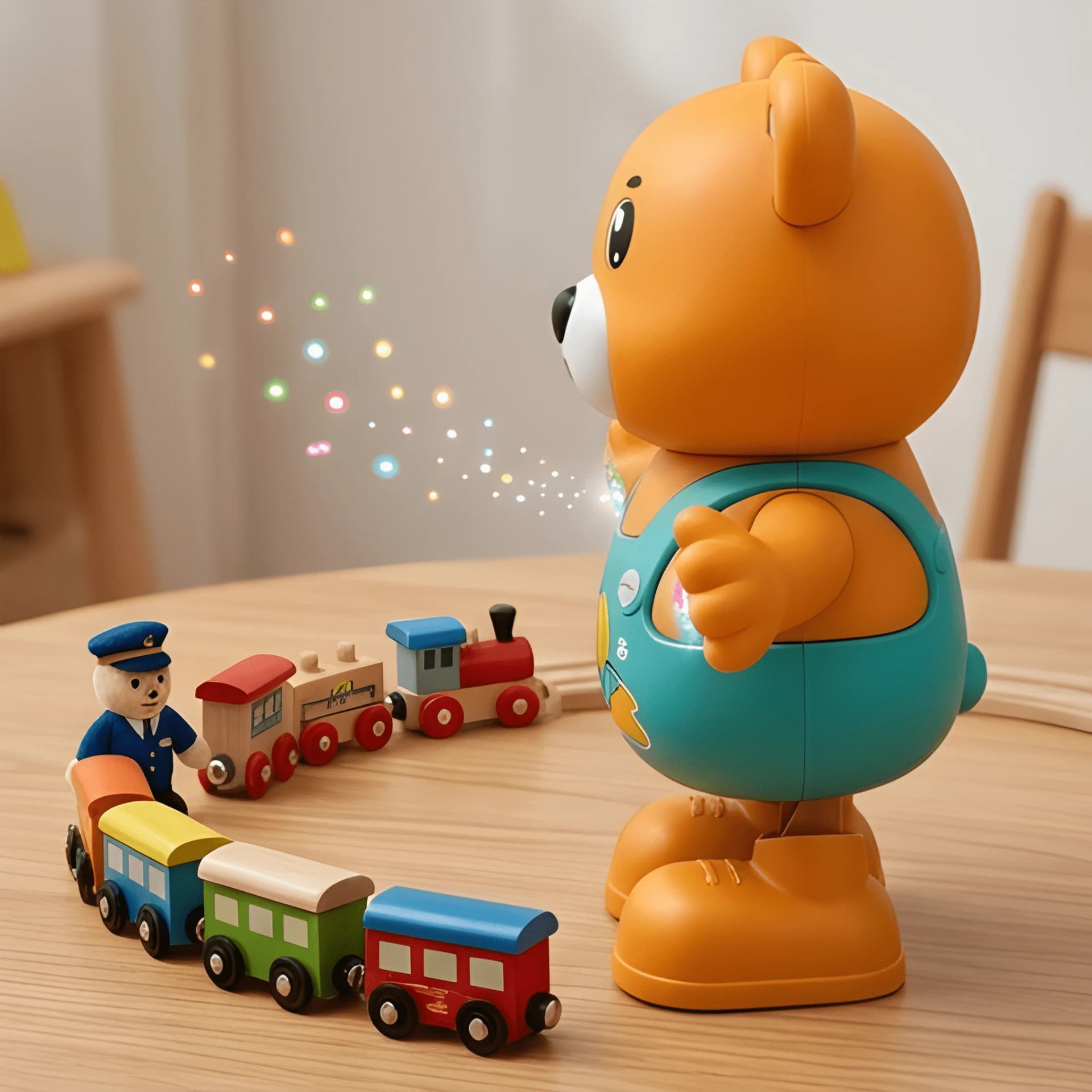Teddy Bear Dancer Toy with Glowing Hands & Dynamic Music – electric dancing toy