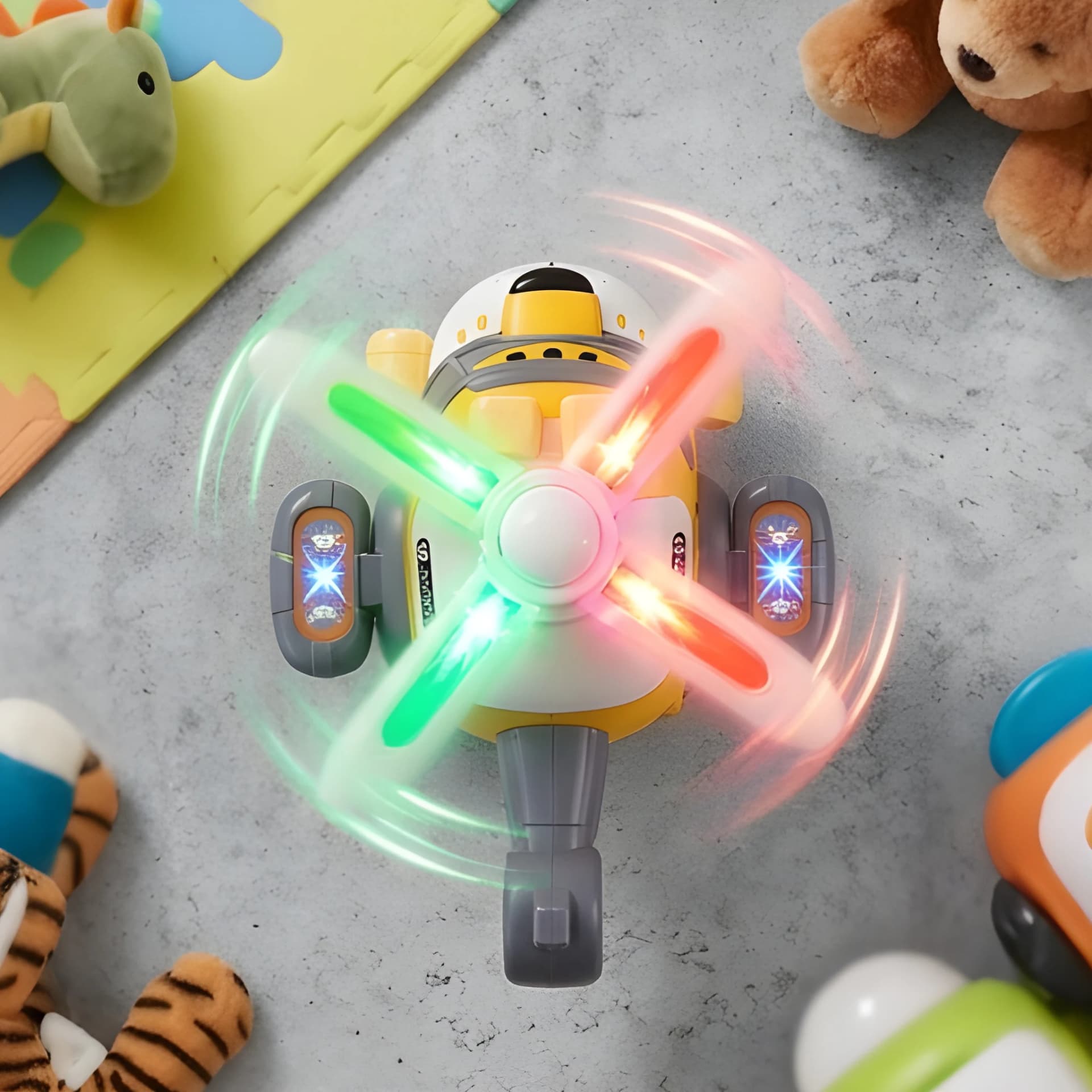 Helicopter Toy for Kids with Music, Lights & 360° Rotation – electric helicopter toy