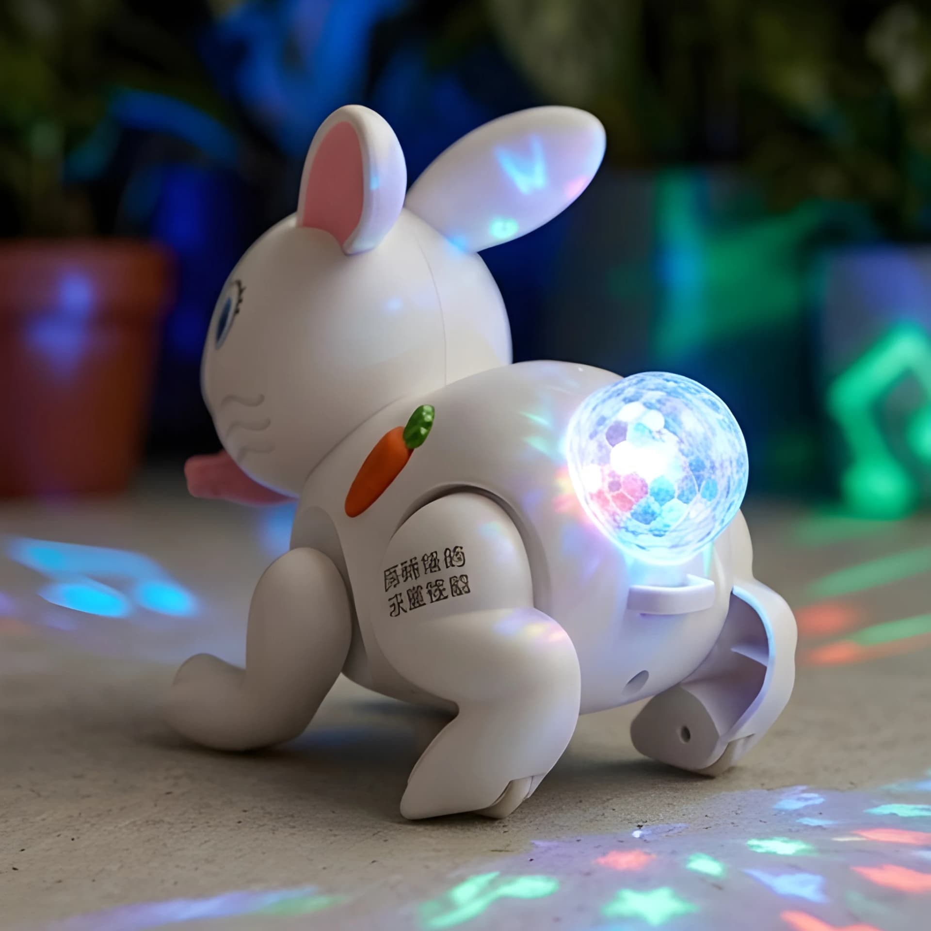 Jumping Rabbit Toy for Kids with Music & Glowing Ears – rabbit toy with lights