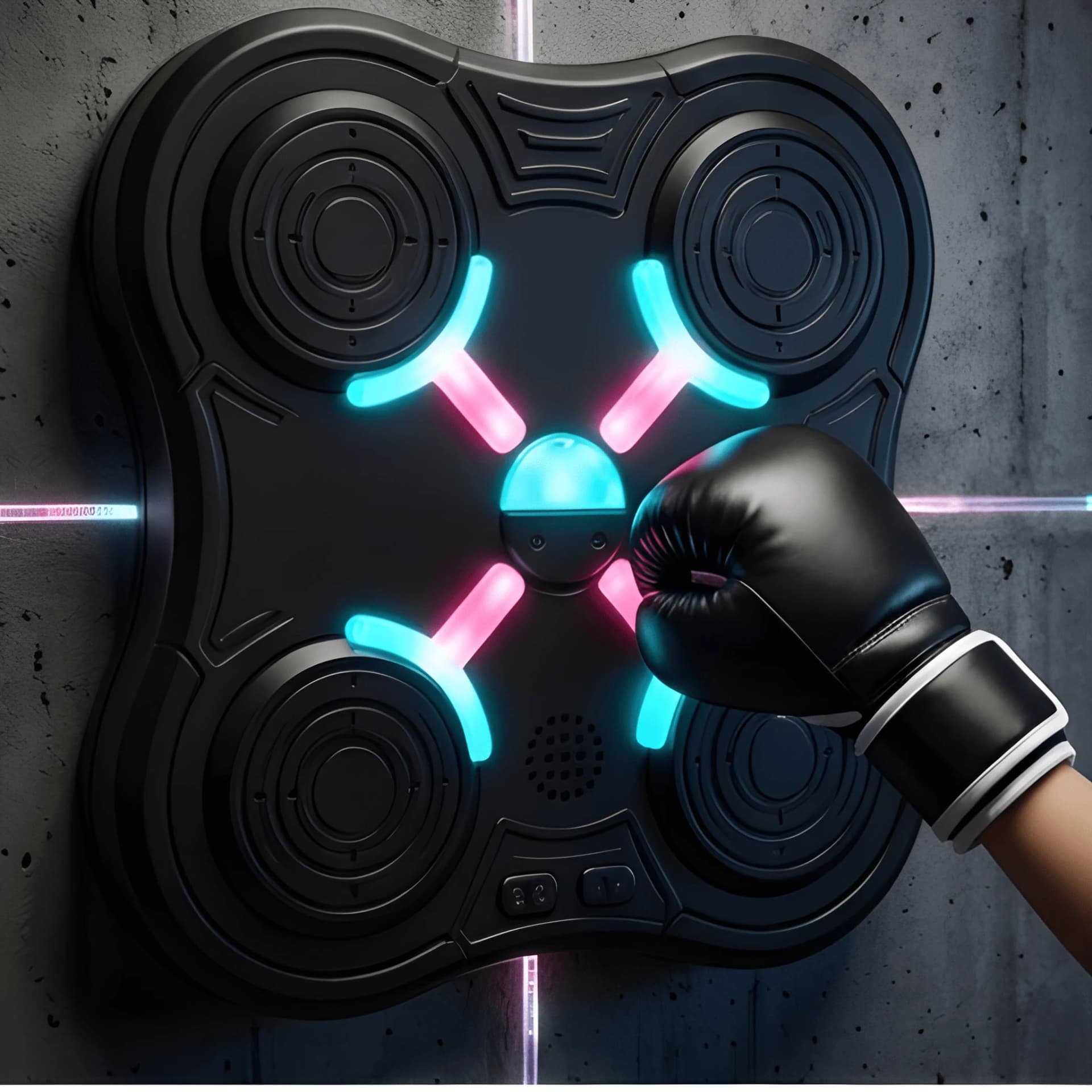 Smart Music Boxing Pad with Gloves – Wall Mounted Punching Target – boxing machine for kids
