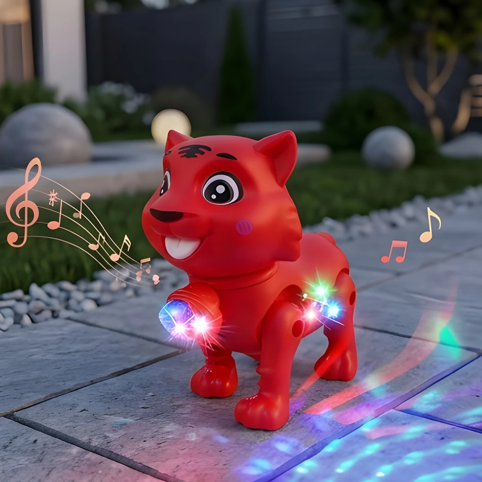 Walking Tiger Toy for Kids with Lights & Sound – Animal Toy – cute cartoon tiger toy