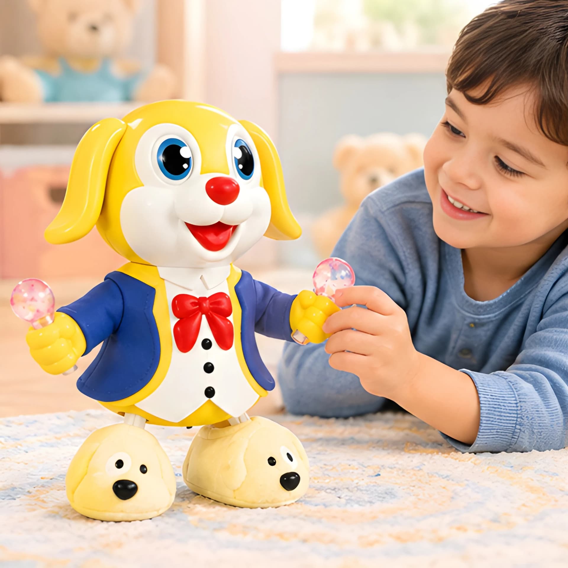 Dancing Puppy Toy for Kids – Electric Dog Toy with Light Up Hands – light up dog toy