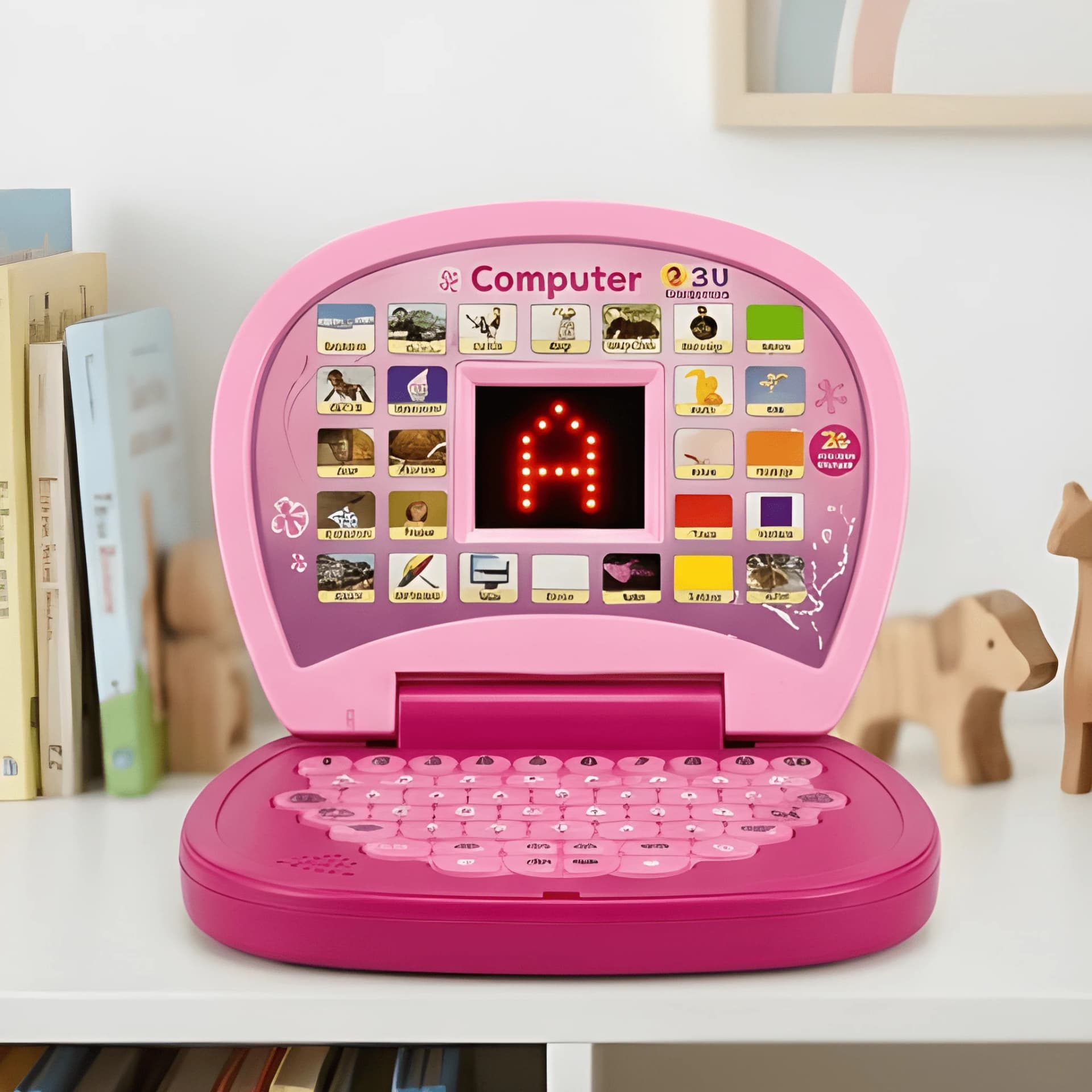 Kids Educational Laptop Toy – Learning Computer with LED Screen & Songs