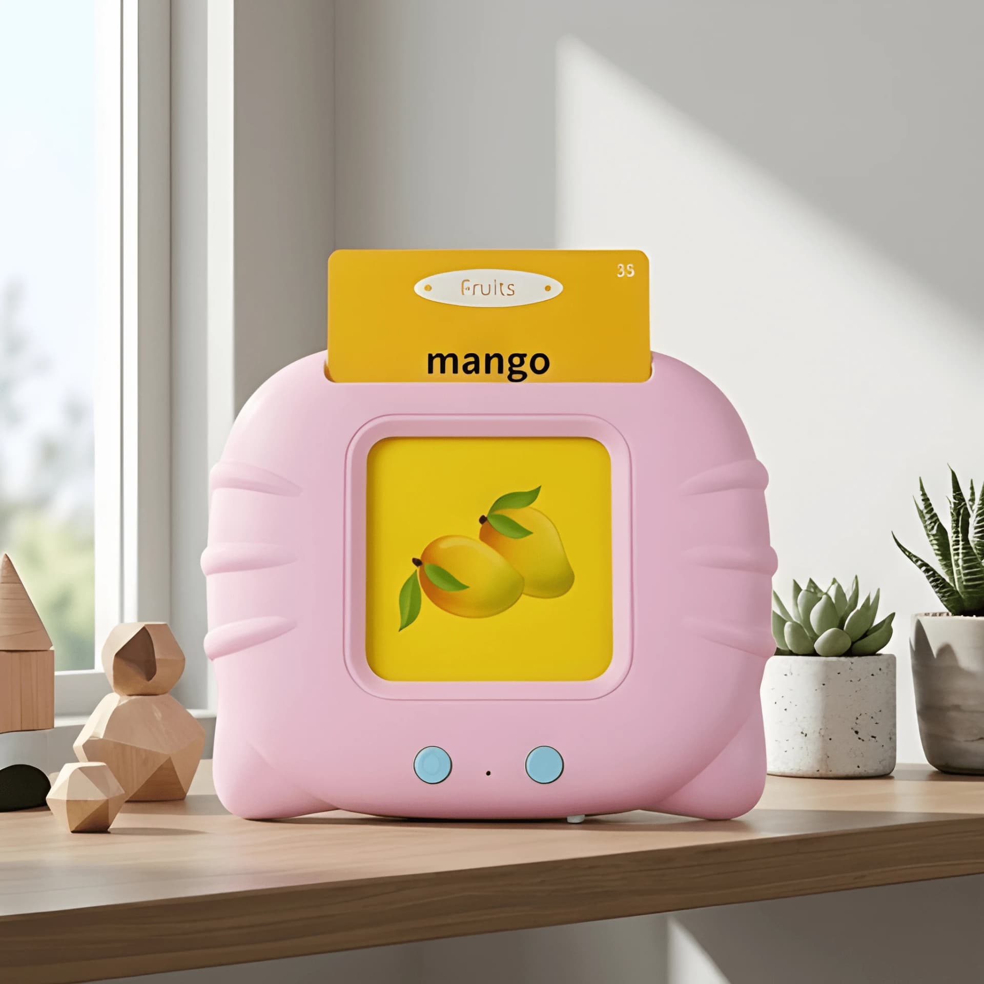 Rechargeable Learning Card Reader Toy – flash card machine for kids