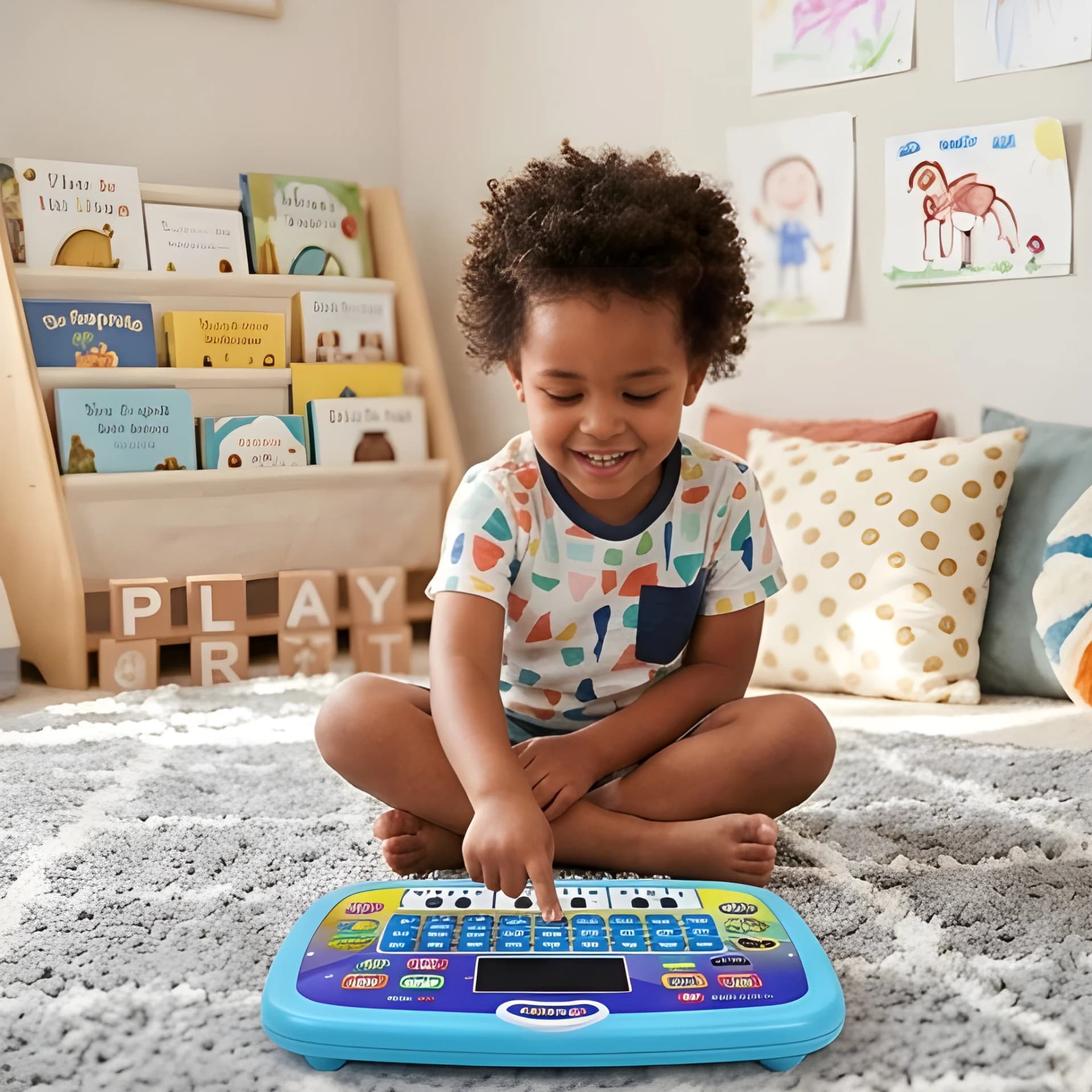 Kids Learning Tablet Toy – Alphabet, Words, Piano & Songs with LED Screen – alphabet learning toy