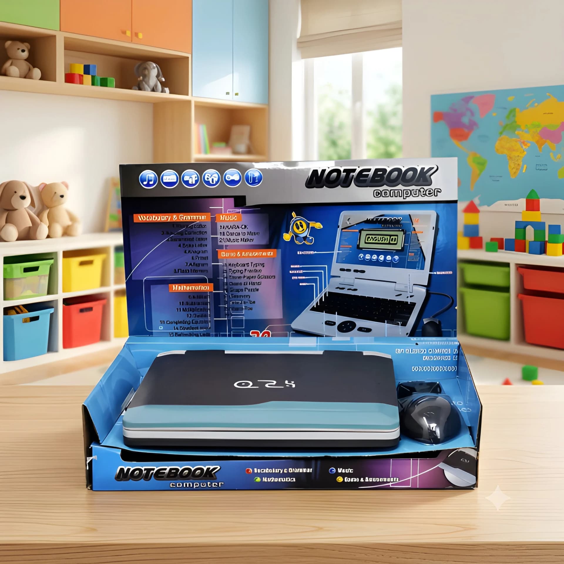 Kids Notebook Computer Toy with Mouse