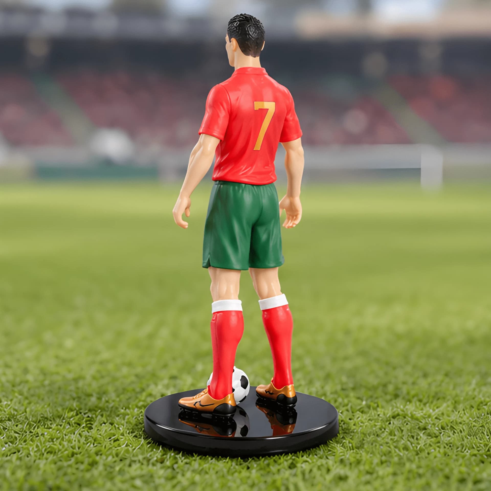 Ronaldo Football Player Action Figure with Ball – number 7 football figure