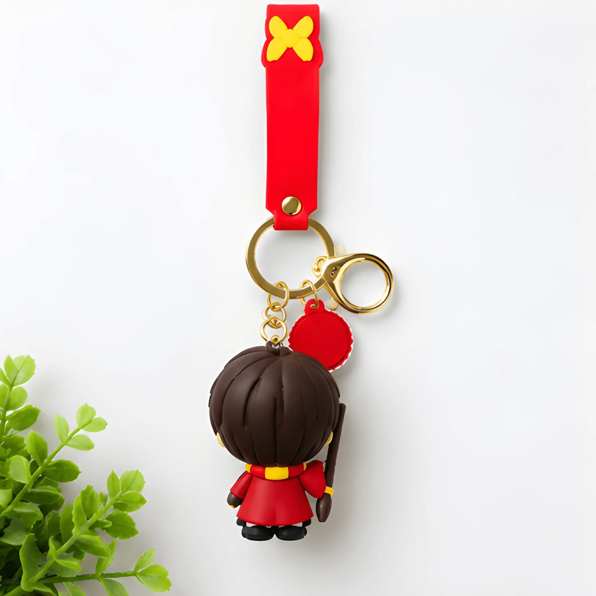 Harry Potter 3D Keychain with Broom Figure – harry potter keychain with broom