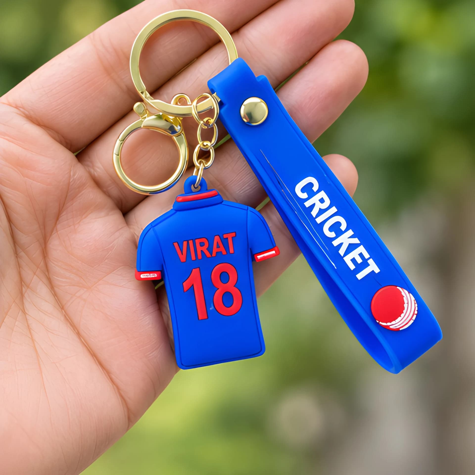Virat Kohli Cricket T-Shirt Keychain