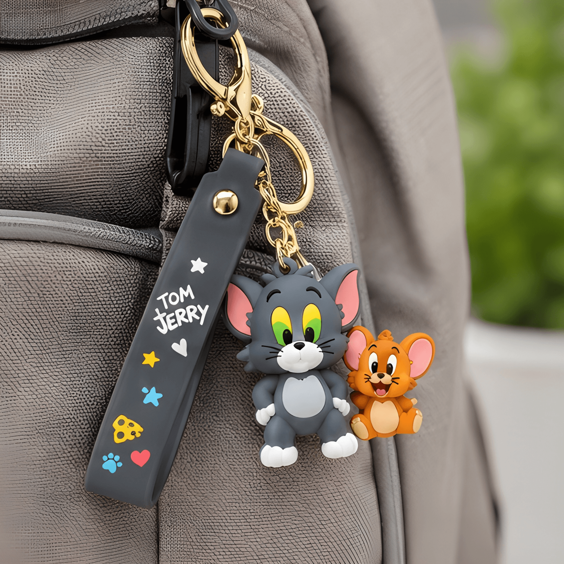Tom & Jerry Keychain 3D Silicone Charm for Bags and Keys – mouse keychain