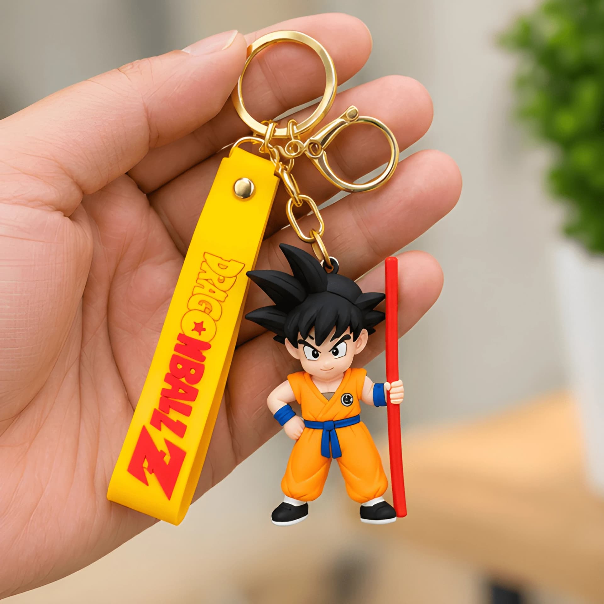 Goku 3D Anime Figure Keychain – anime keychain online