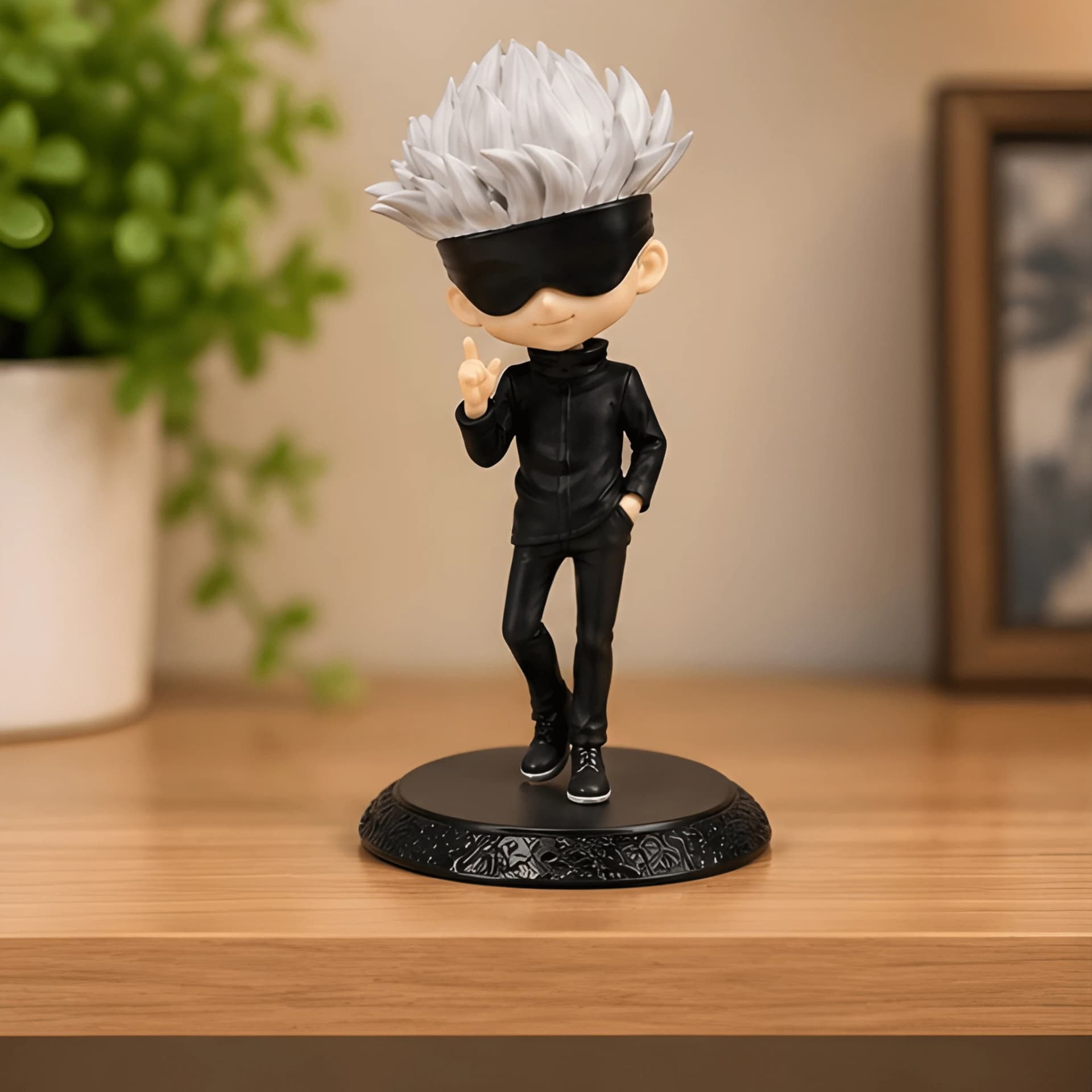 Gojo Satoru Blindfold Anime Figure – anime statue for desk