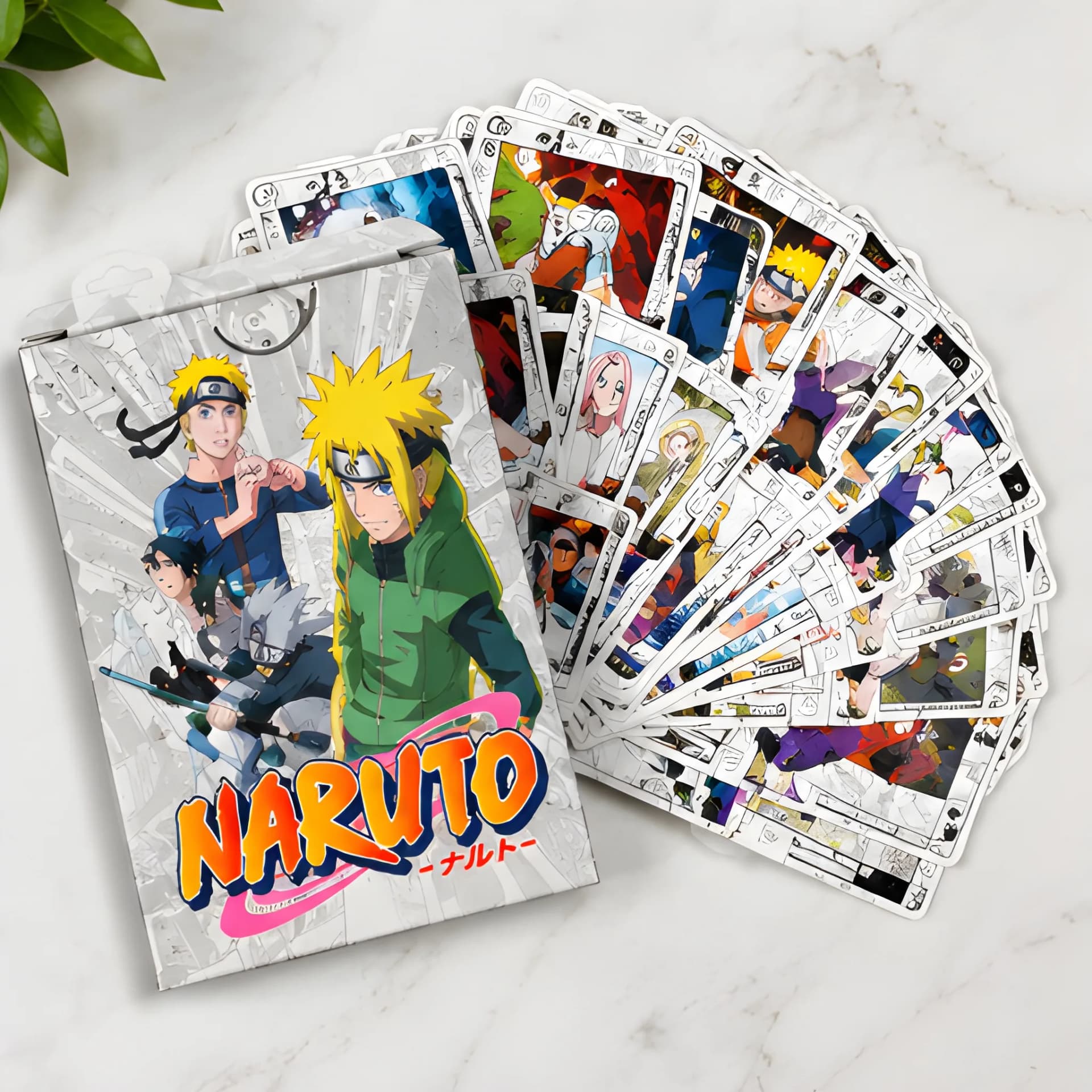 Naruto Silver Anime Playing Cards – 55 PCS
