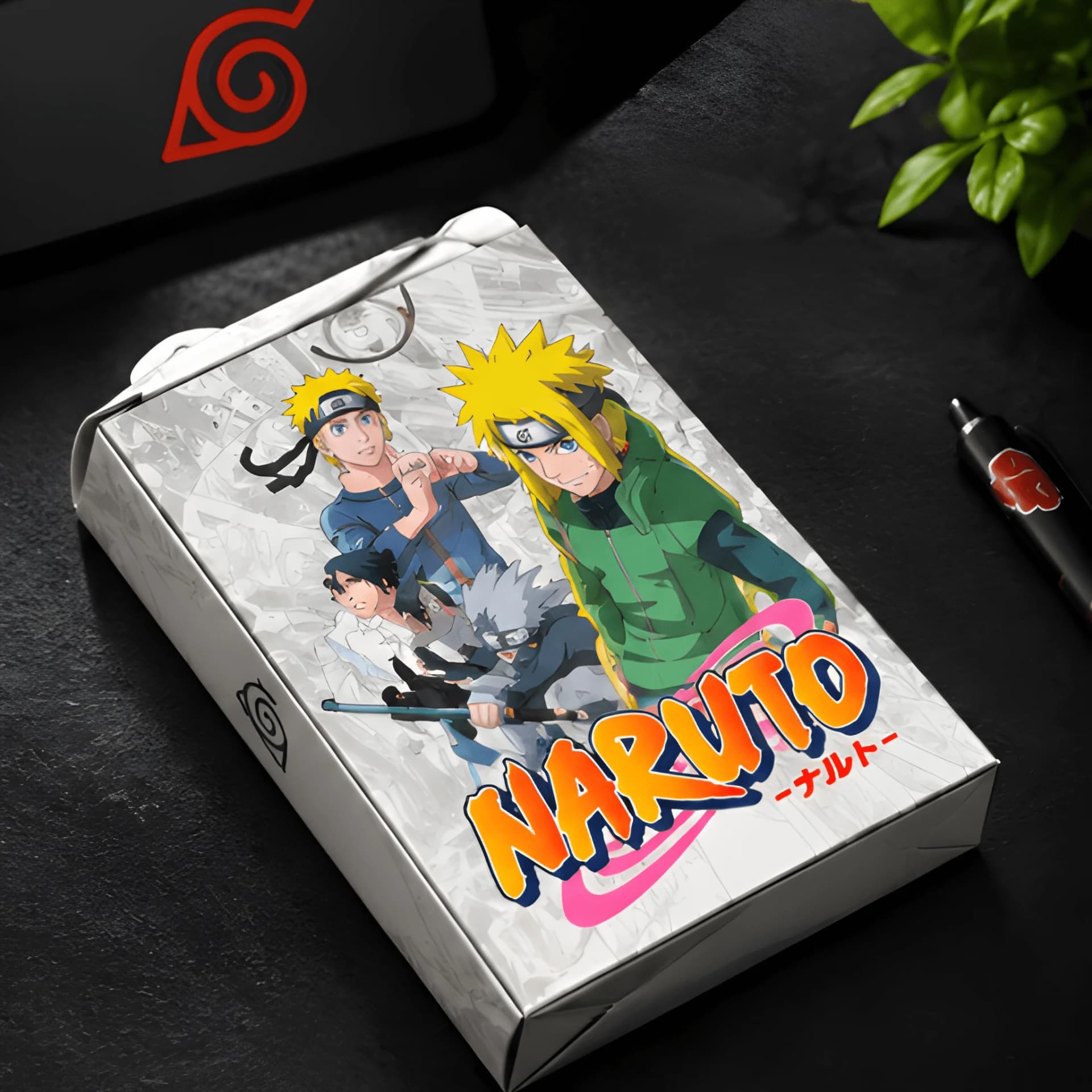 Naruto Silver Anime Playing Cards – 55 PCS – anime character cards