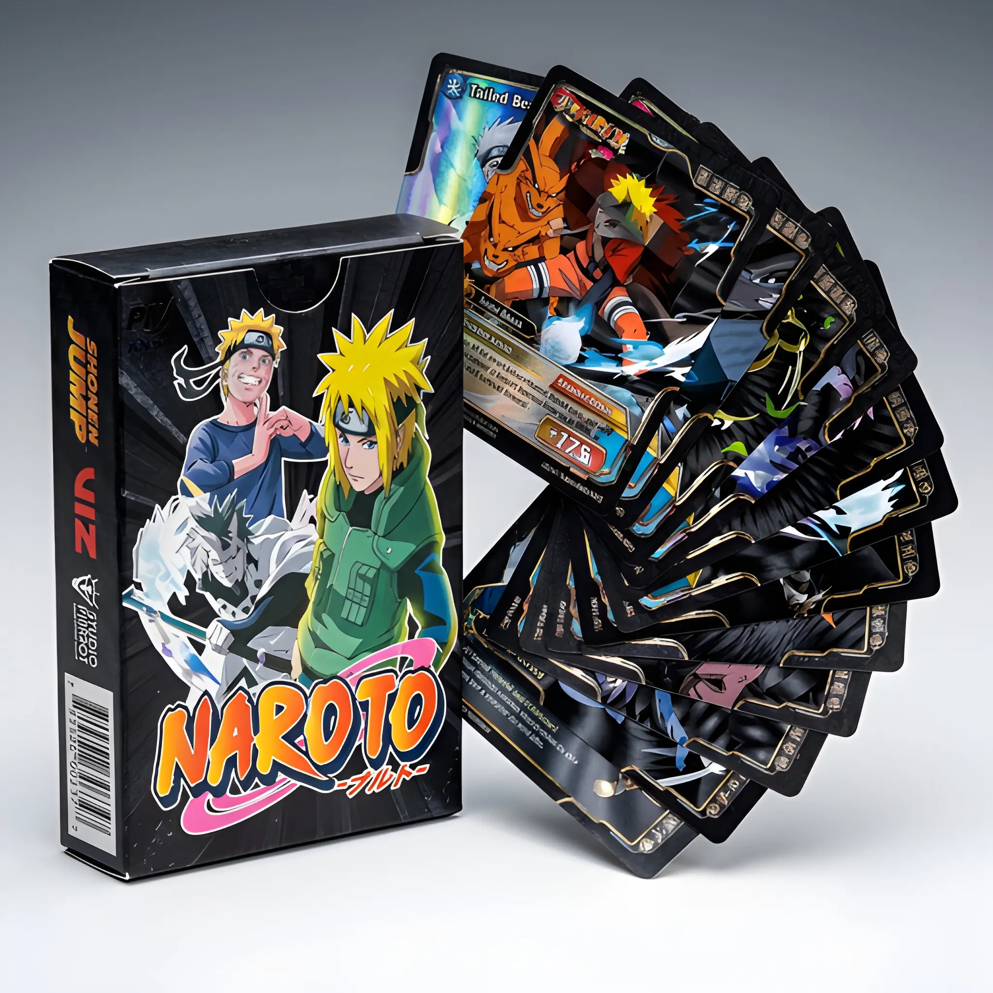 Black Playing Naruto Cards – 55 PCS