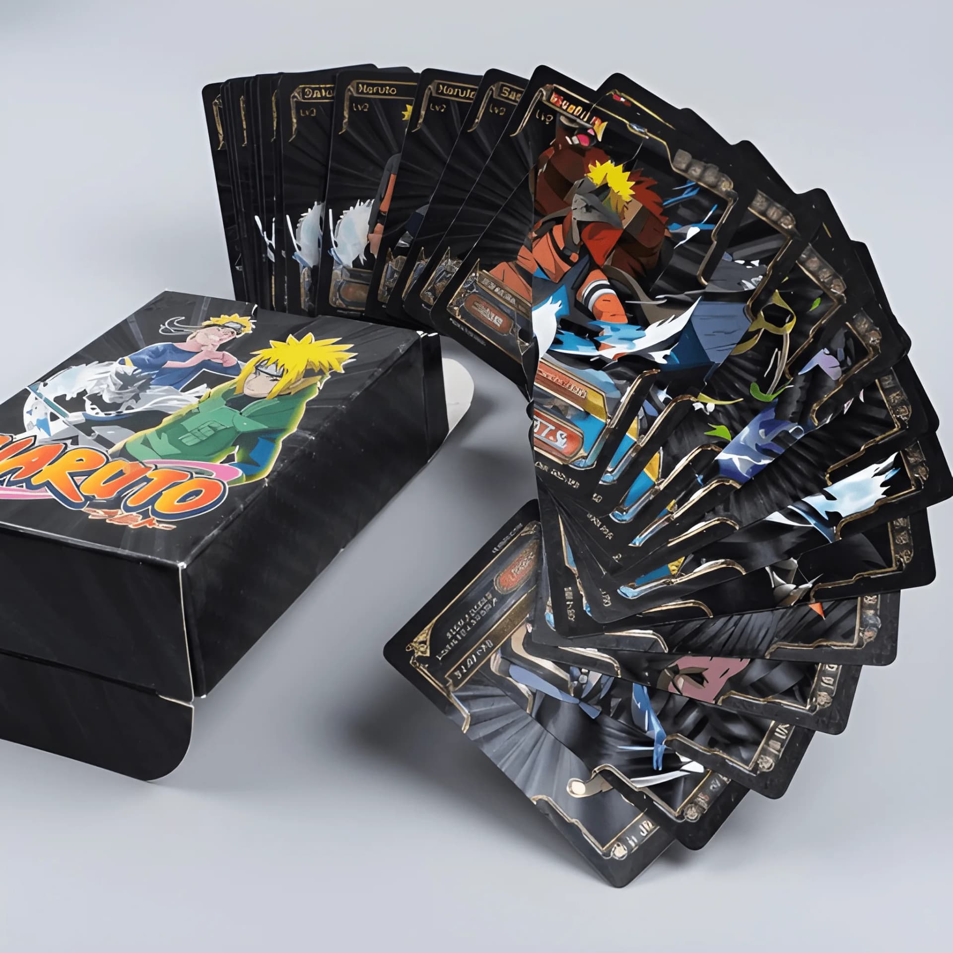 Black Playing Naruto Cards – 55 PCS – anime card deck