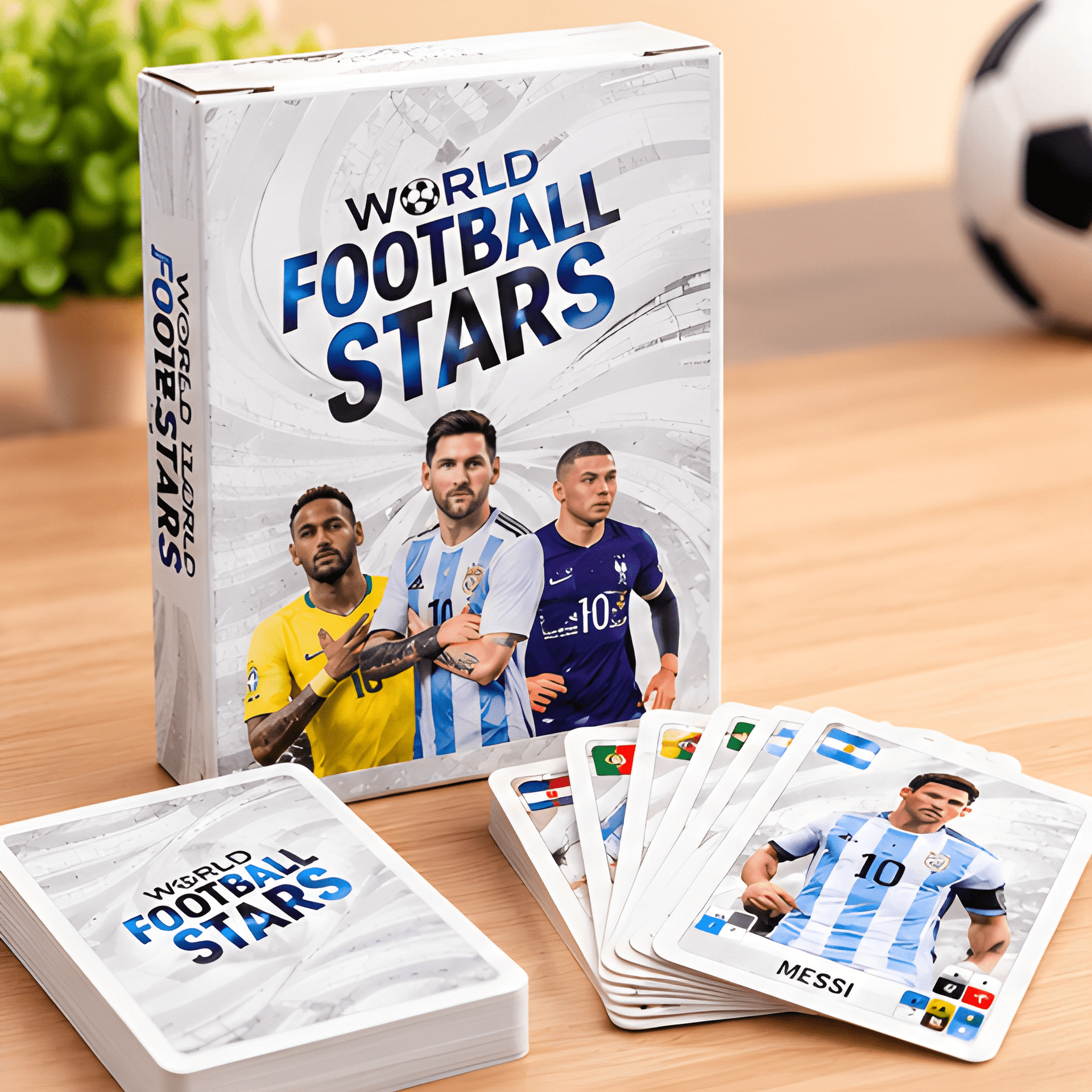 Football Star Trading Cards Deck| 55 Unique Cards