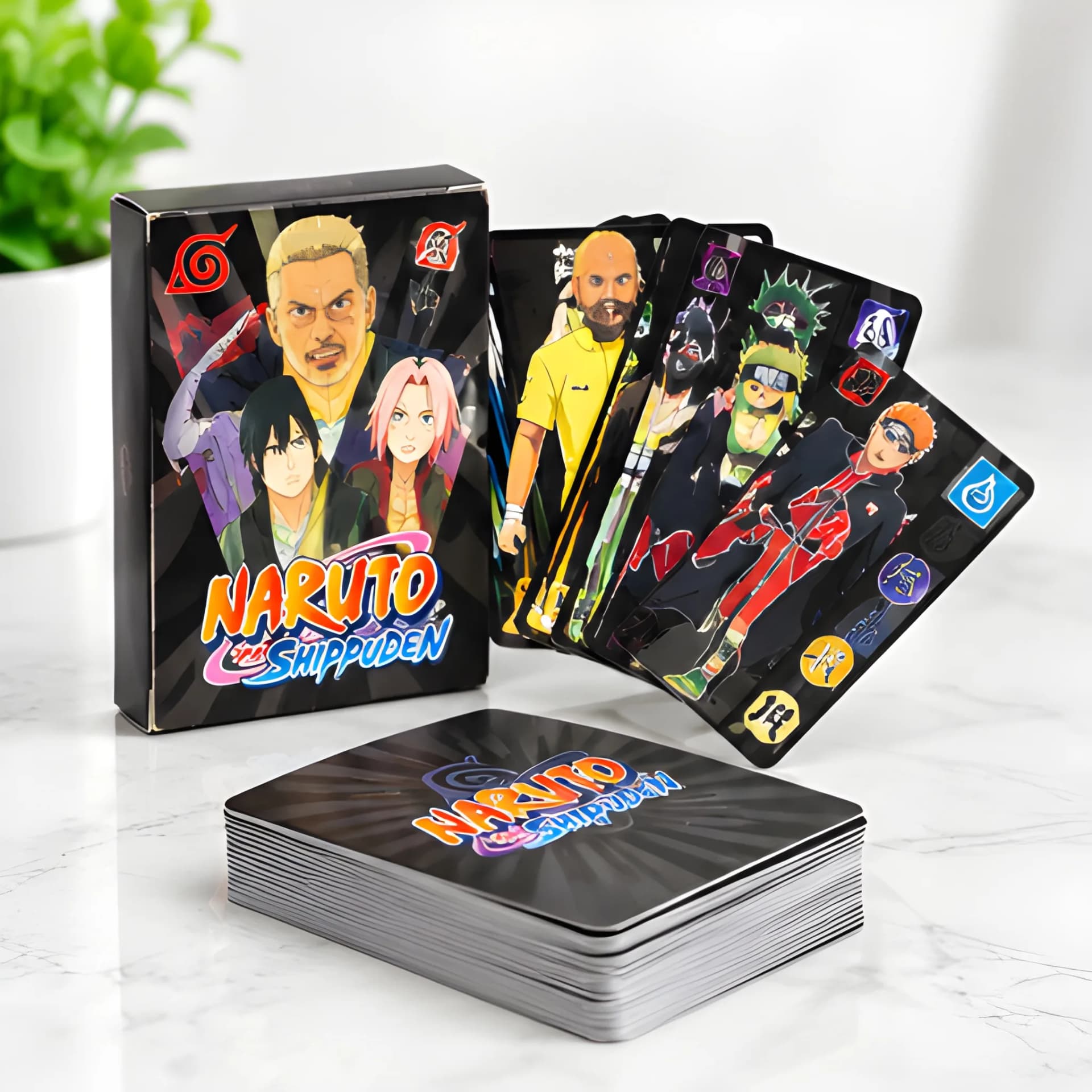 Football Star Trading Cards Deck| 55 Unique Cards – football black