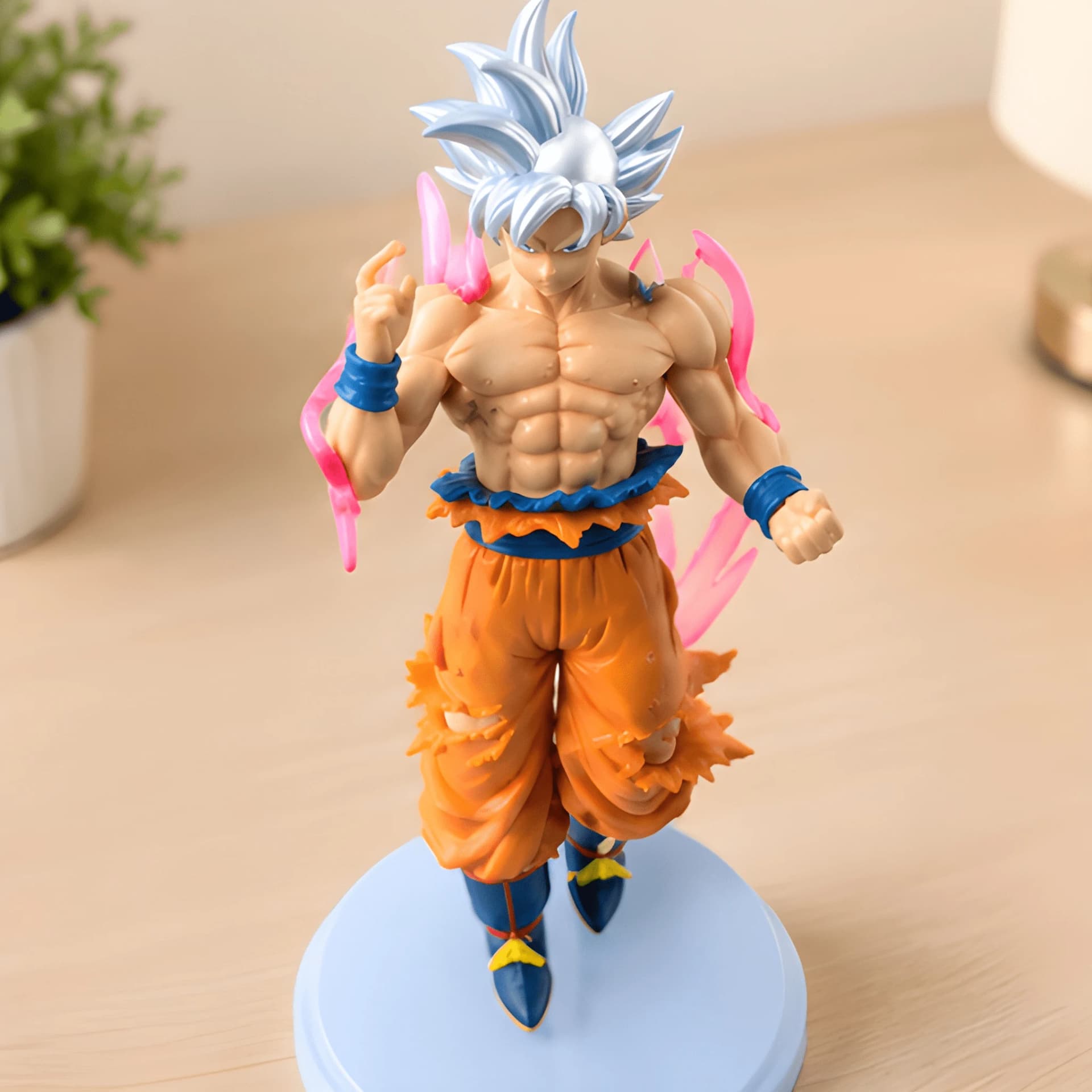 Dragonball Anime Goku Ultra Instinct Floating Large Action Figure – nime fighter action figure
