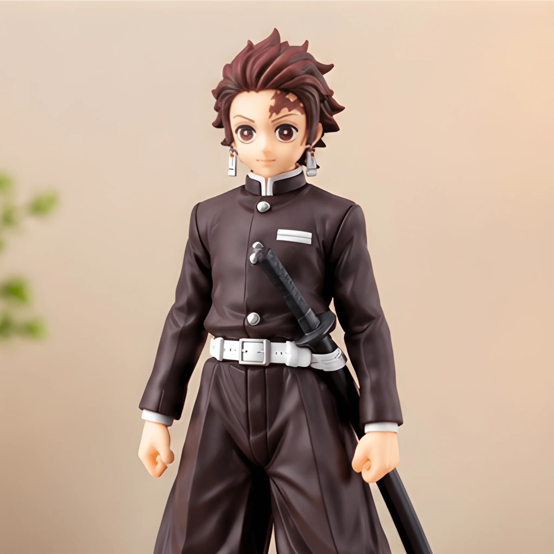 Tanjiro Kamado Action Figure – Black Suit Demon Slayer Anime Collectible – black suit anime figure