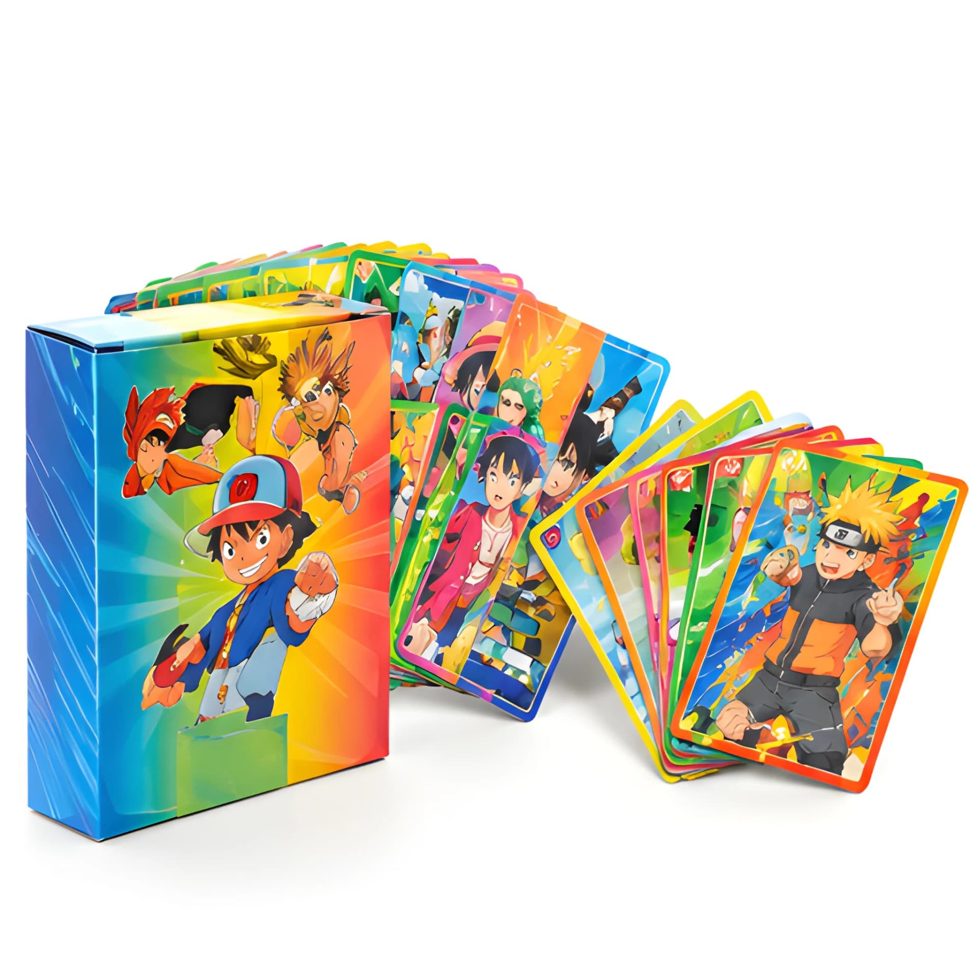 55 PCS Rainbow Foil Trading Cards Set – view 4